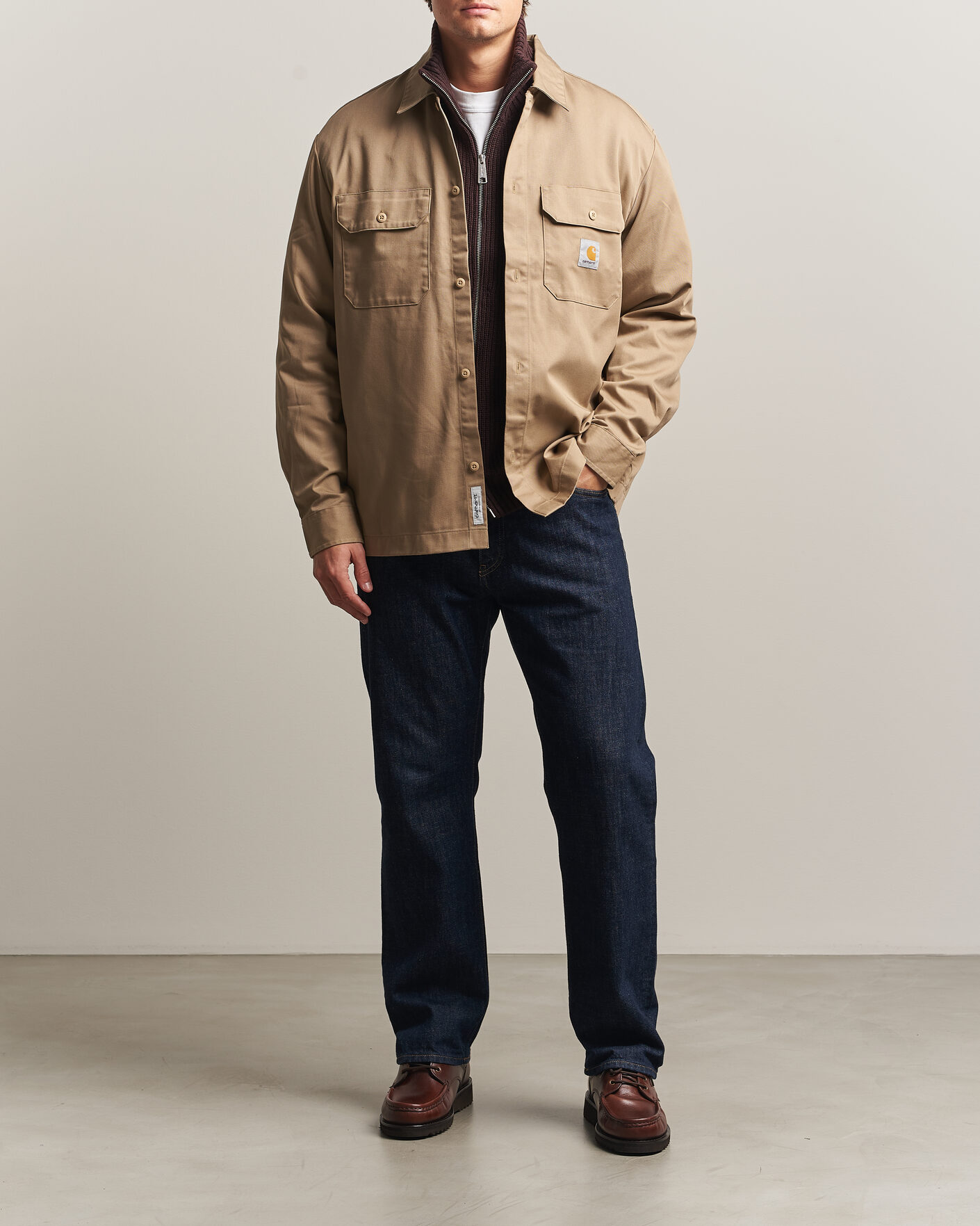 Heren | Overhemden | Carhartt WIP | Craft Twill Shirt Leather