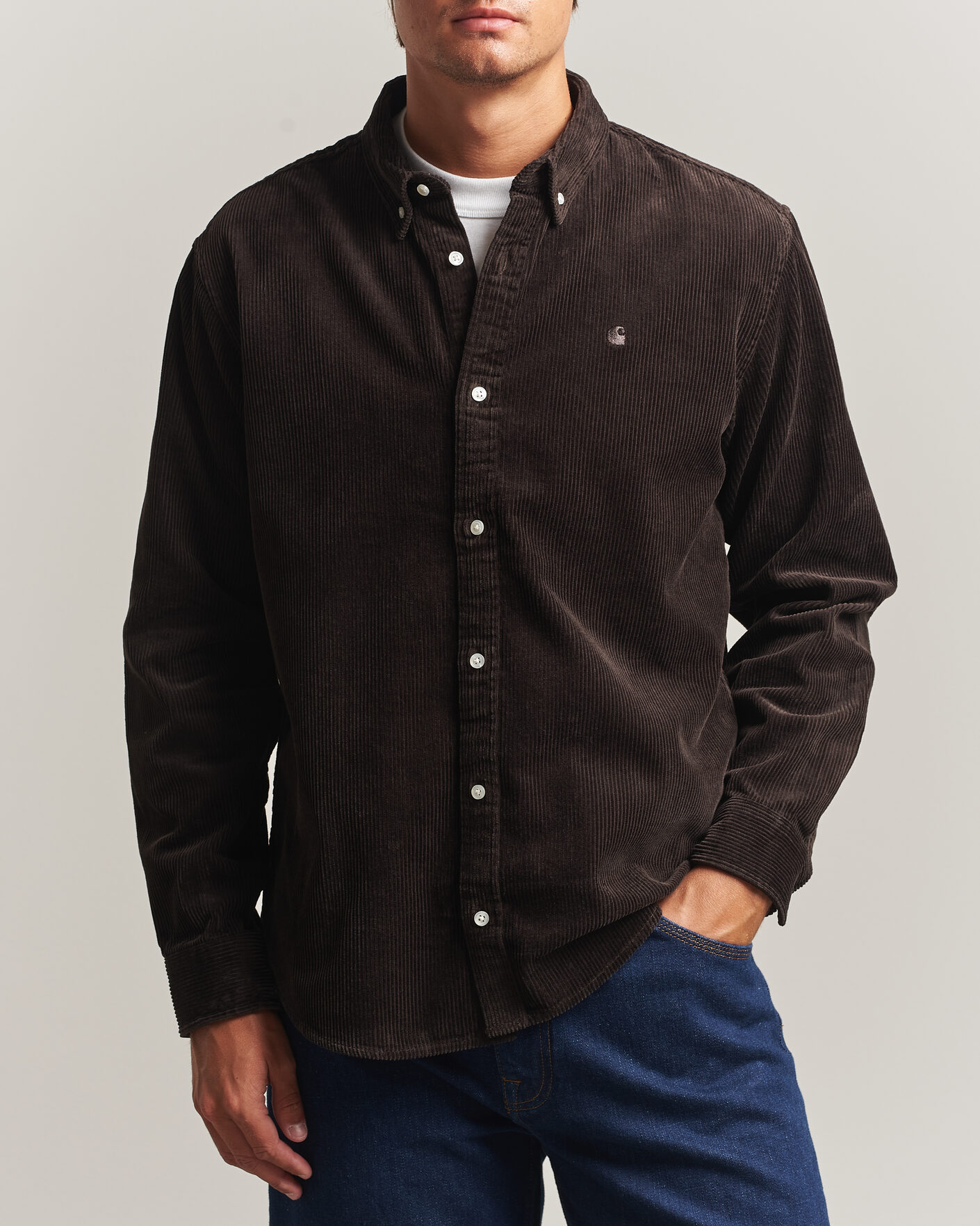 Heren | Overhemden | Carhartt WIP | Madison Cord Shirt Tobacco