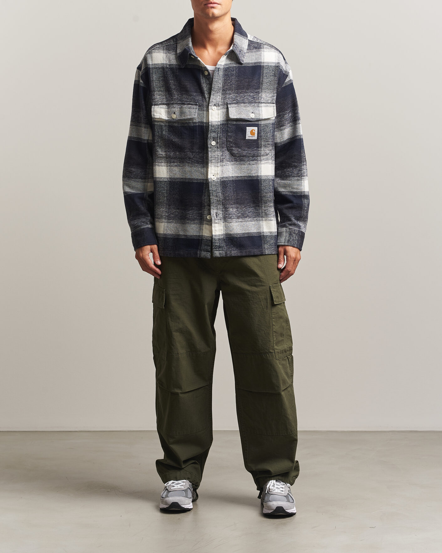 Homme | Chemises | Carhartt WIP | Esterson Checked Shirt Dark Navy