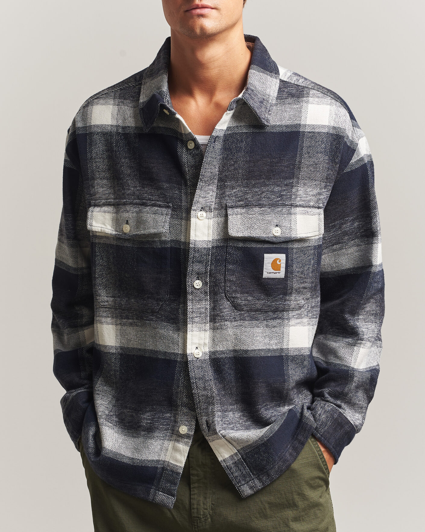 Homme | Chemises | Carhartt WIP | Esterson Checked Shirt Dark Navy