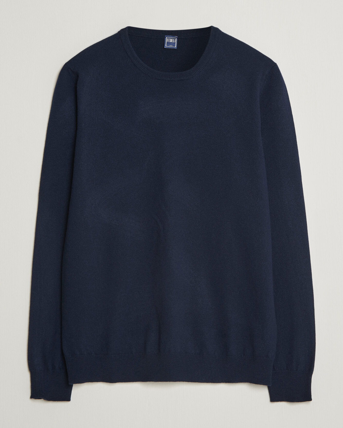 Homme | Pulls Et Tricots | Fedeli | Pure Cashmere Crew Neck Navy Blue