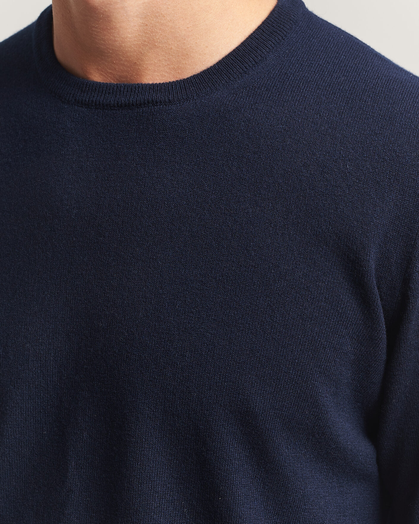 Homme | Pulls Et Tricots | Fedeli | Pure Cashmere Crew Neck Navy Blue