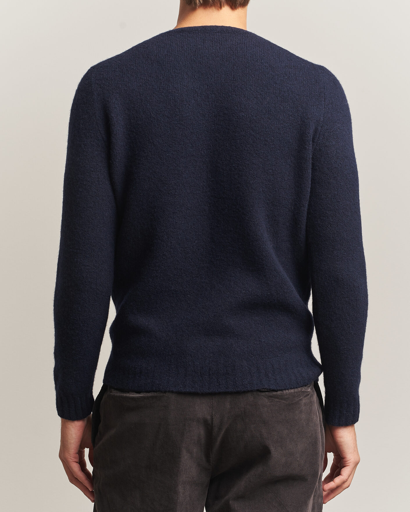 Homme | Pulls Et Tricots | Fedeli | Cashmere Blend Boucle Sweater Navy