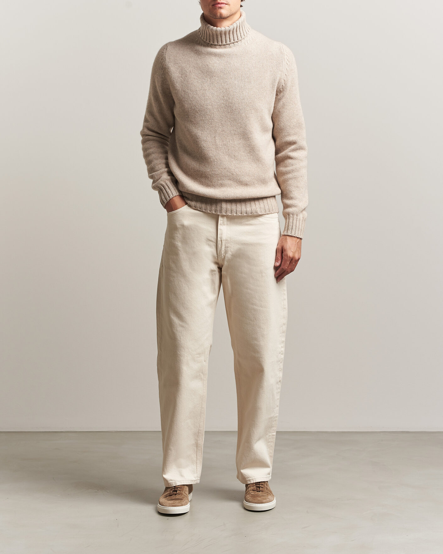 Homme | Pulls Et Tricots | Fedeli | Wool/Cashmere Rollneck Beige