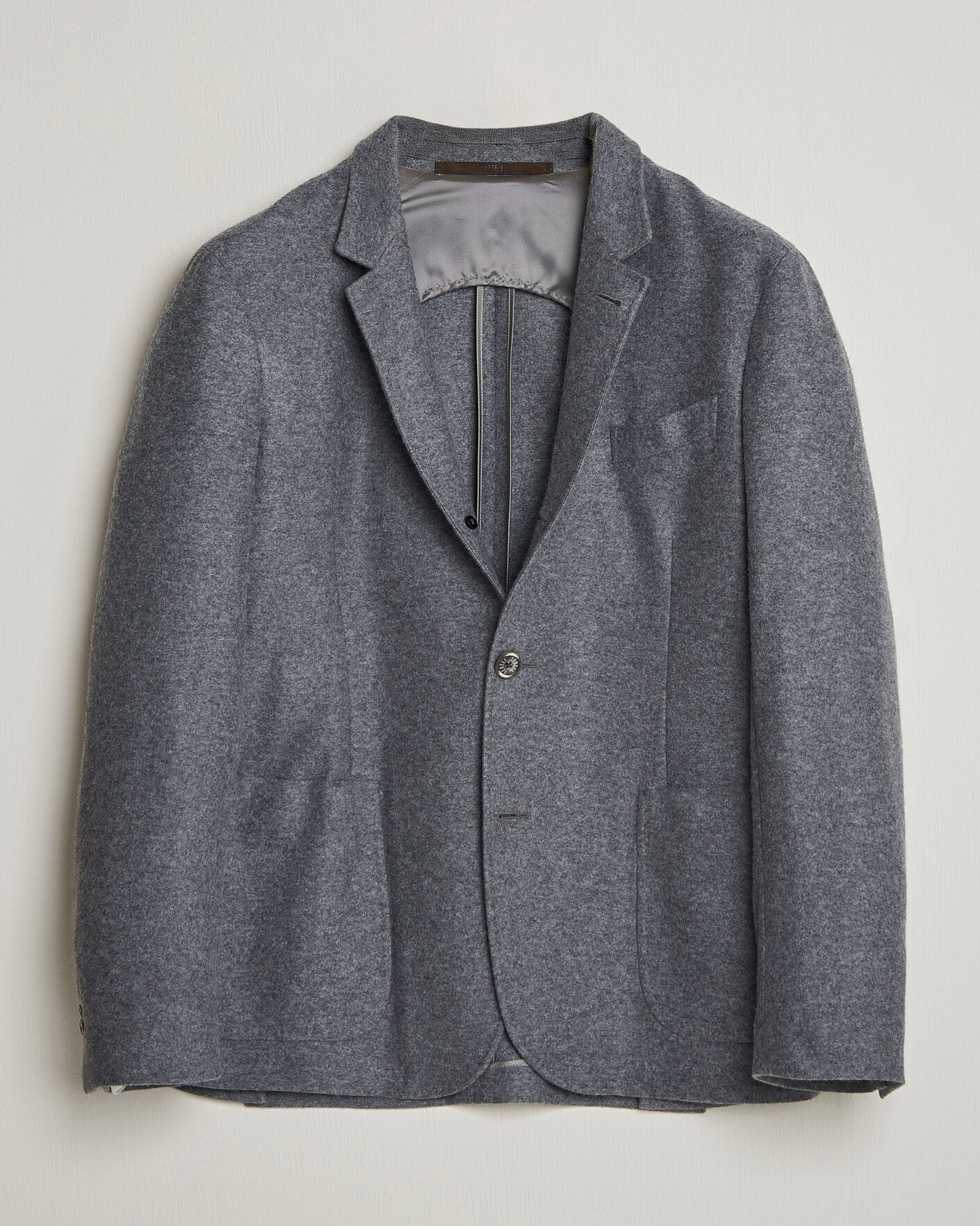 Heren | Blazers | Fedeli | Cashmere Flannel Jacket Grey Melange