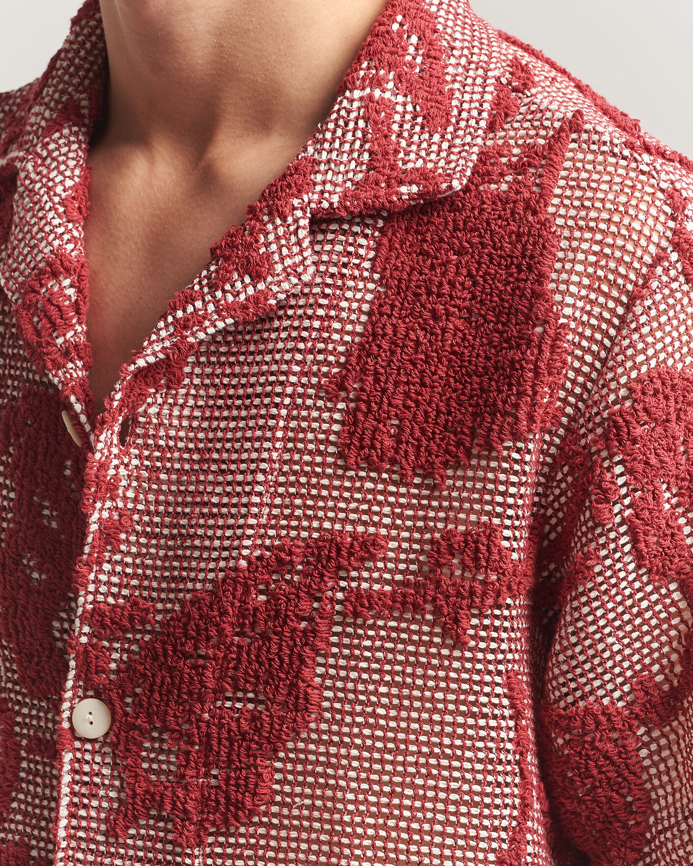 Heren | Overhemden | OAS | Arcano Cuba Short Sleeve Shirt Red