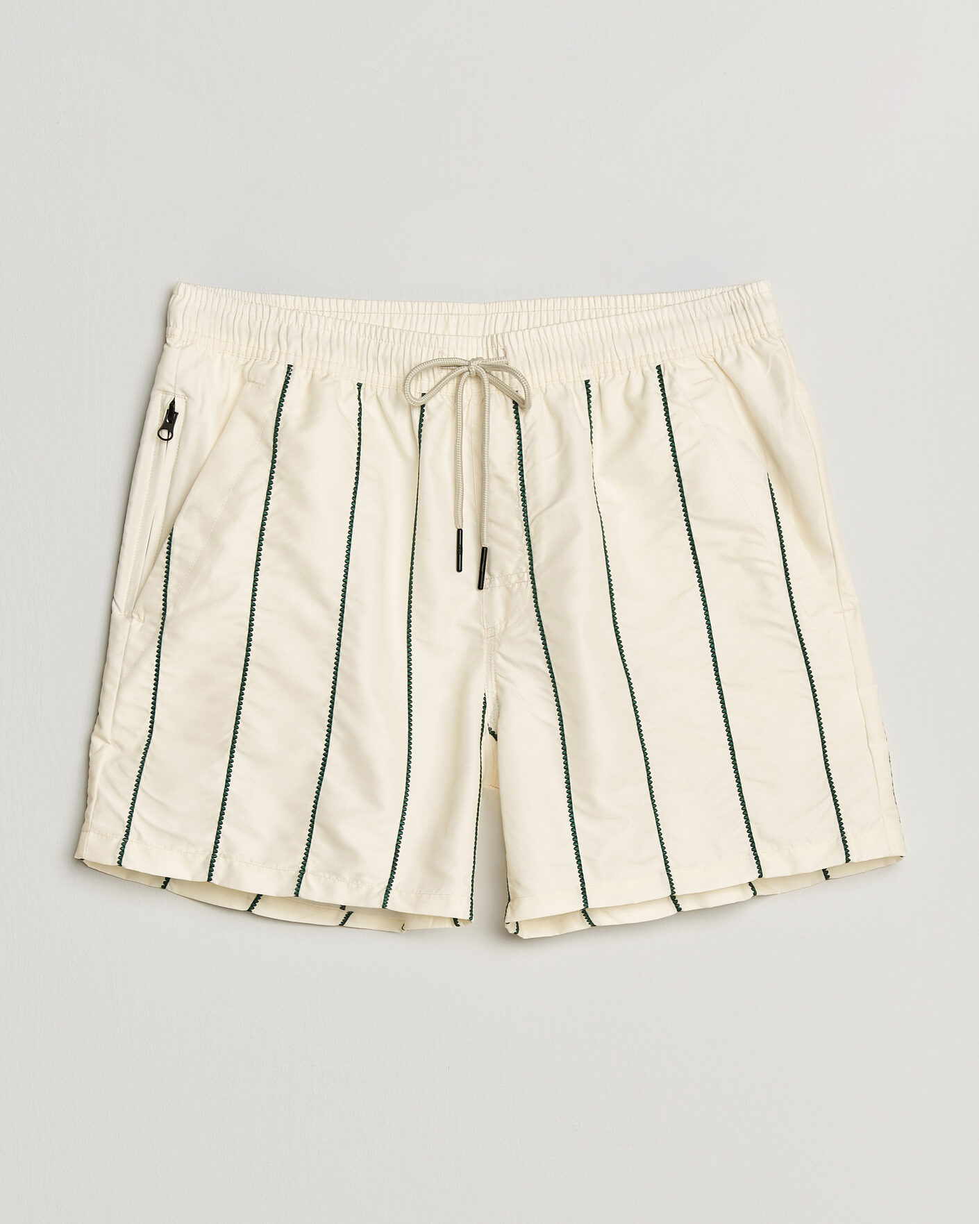Heren | Zwembroek | OAS | Printed Swimshorts White/Green