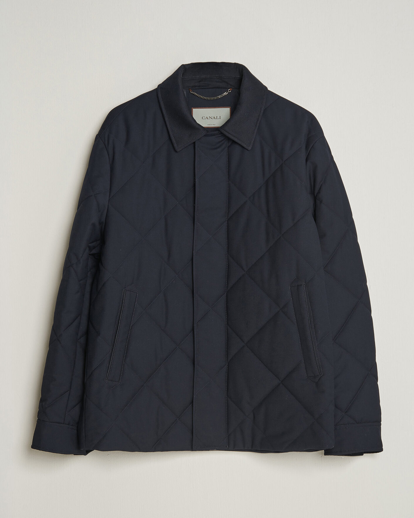 Heren | Jassen | Canali | Quilted Country Coat Navy