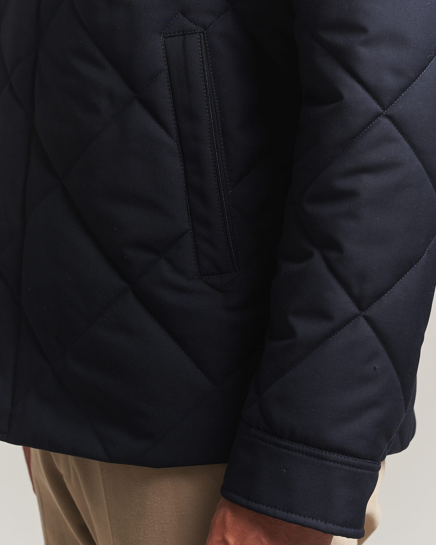 Heren | Jassen | Canali | Quilted Country Coat Navy