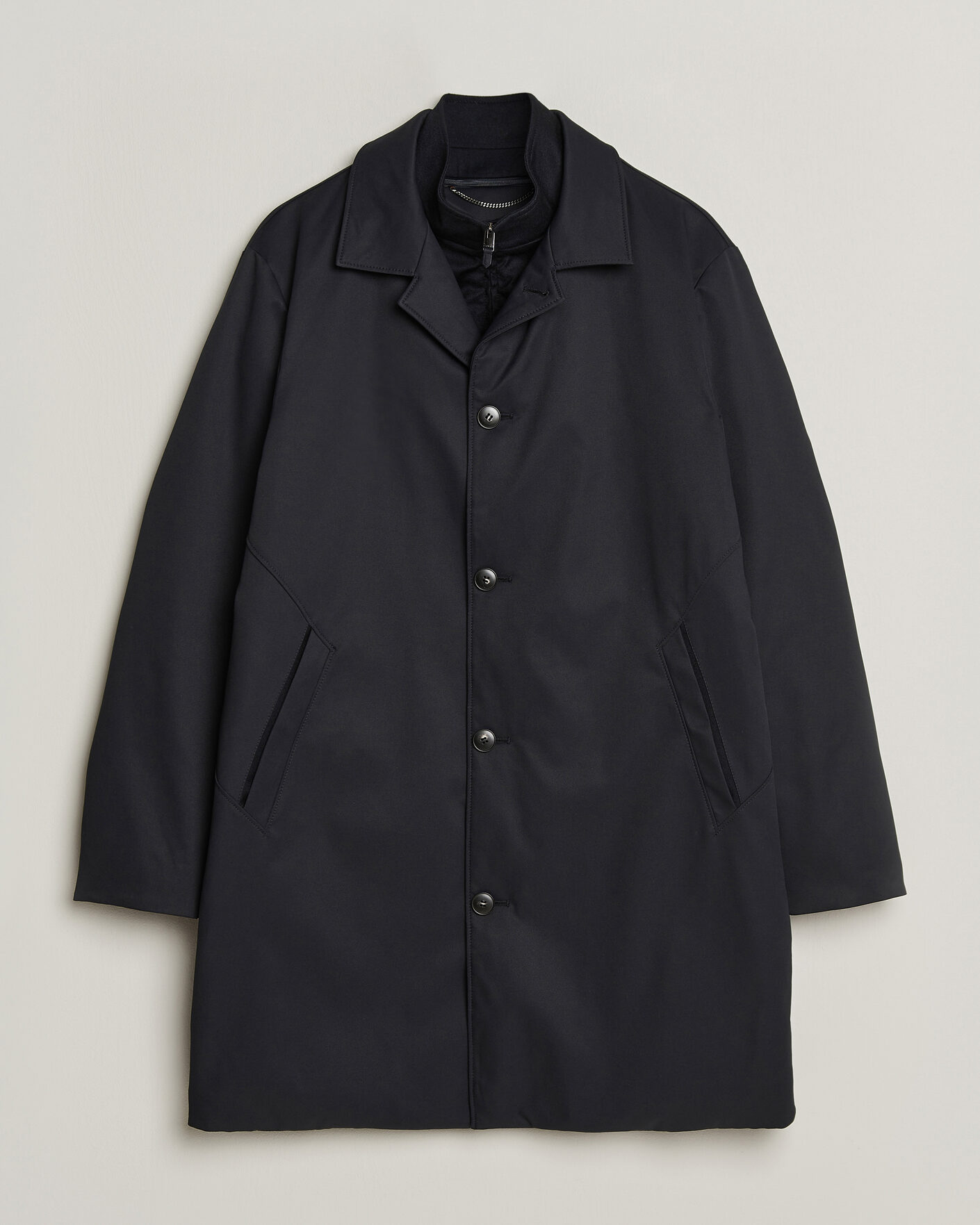 Heren | Jassen | Canali | Zip Liner Down Coat Navy