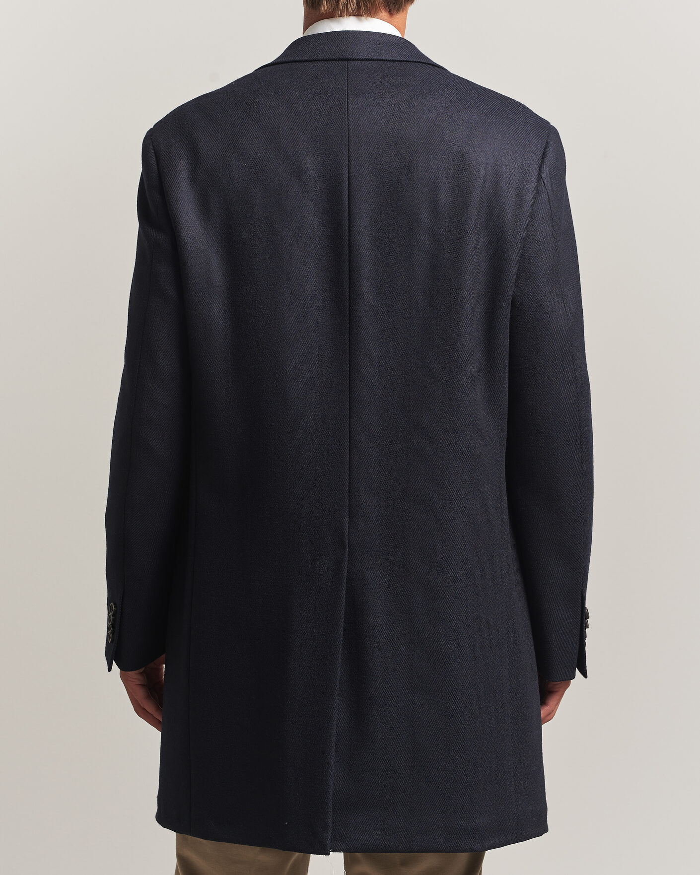 Homme | Manteaux Et Vestes | Canali | Kei Wool Travel Coat Navy