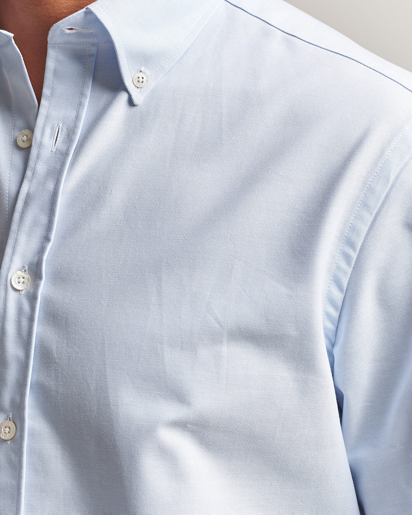 Heren | Overhemden | Canali | Oxford Button Down Shirt Light Blue