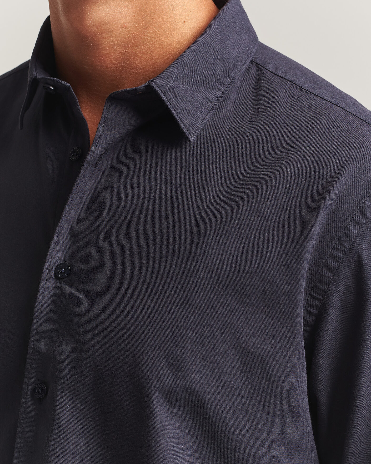 Homme | Chemises | Canali | Garment Dyed Cotton Shirt Navy