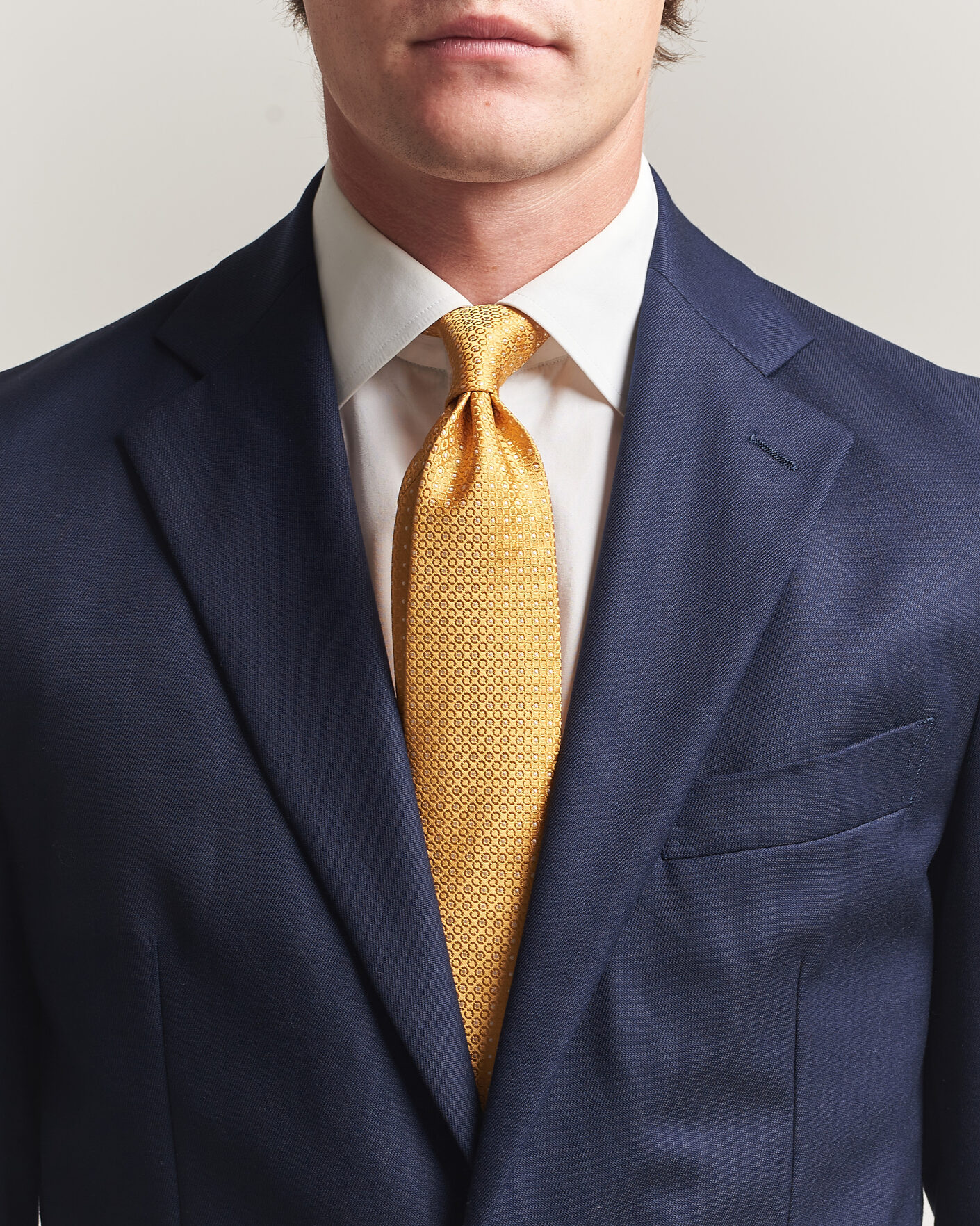 Heren | Stropdassen | Canali | Jacquard Silk Tie Yellow