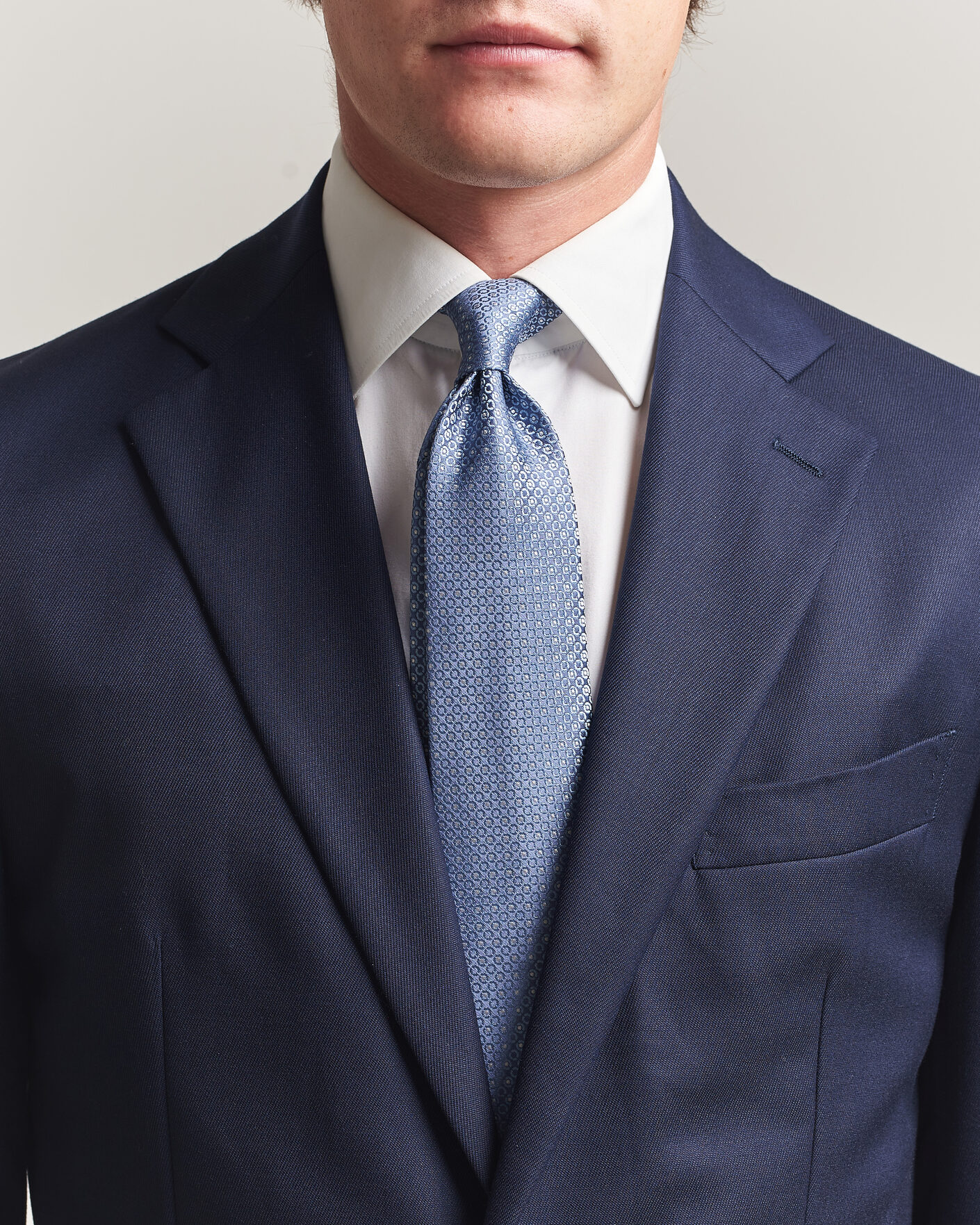 Homme | Cravates | Canali | Jacquard Silk Tie Sky Blue