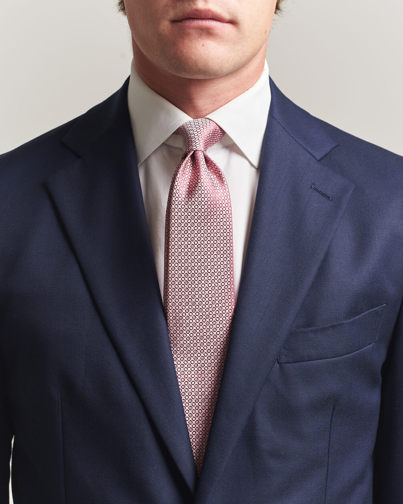 Homme | Cravates | Canali | Jacquard Silk Tie Rosa