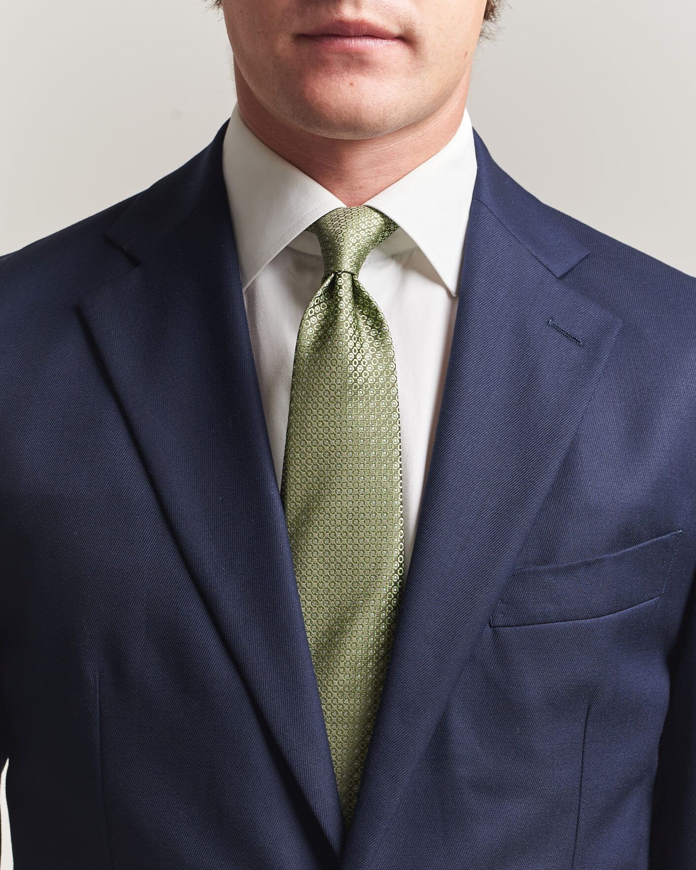 Homme | Cravates | Canali | Jacquard Silk Tie Grass Green