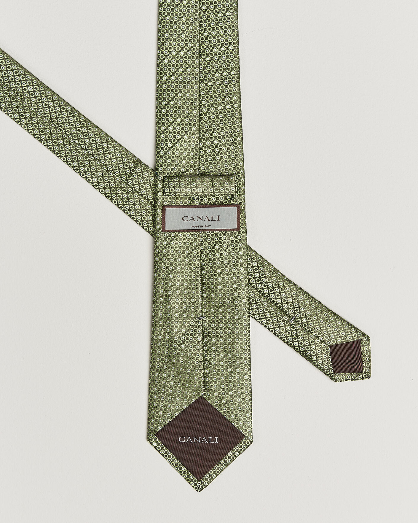 Homme | Cravates | Canali | Jacquard Silk Tie Grass Green