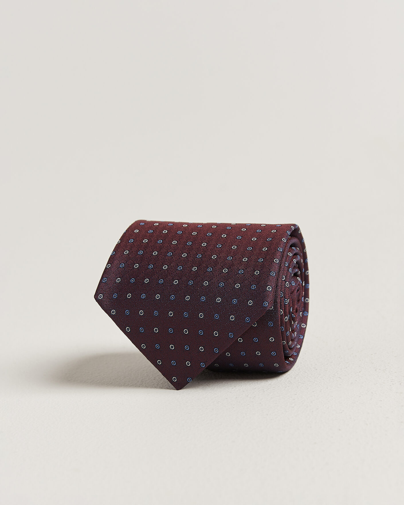 Homme | Cravates | Canali | Jacquard Silk Tie Burgundy