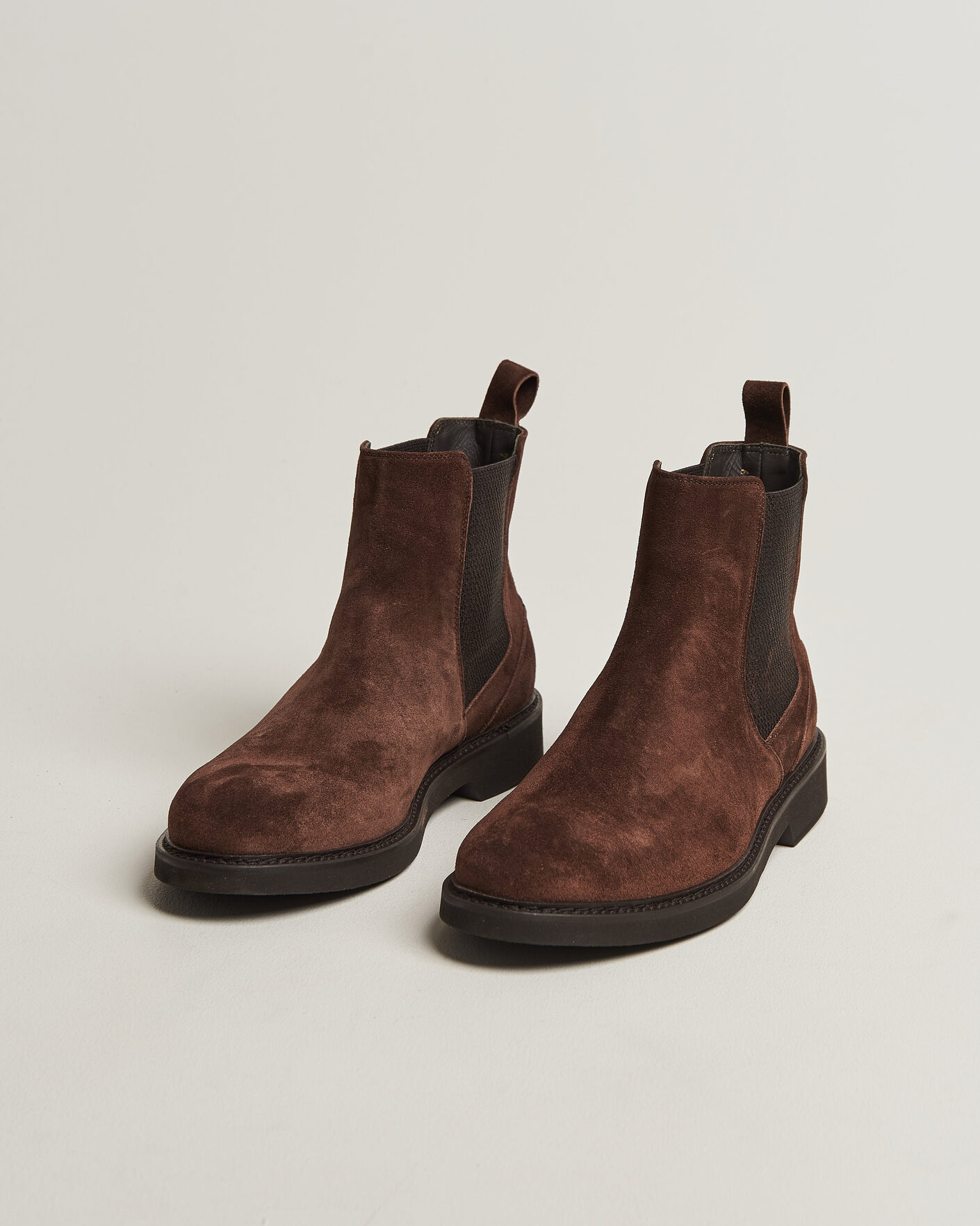 Heren | Laarzen | Canali | Chelsea Boots Dark Brown Suede