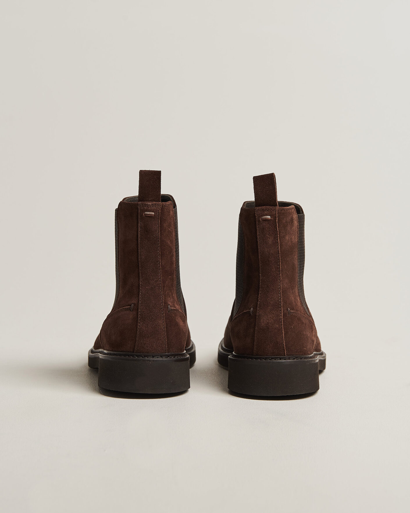 Heren | Laarzen | Canali | Chelsea Boots Dark Brown Suede