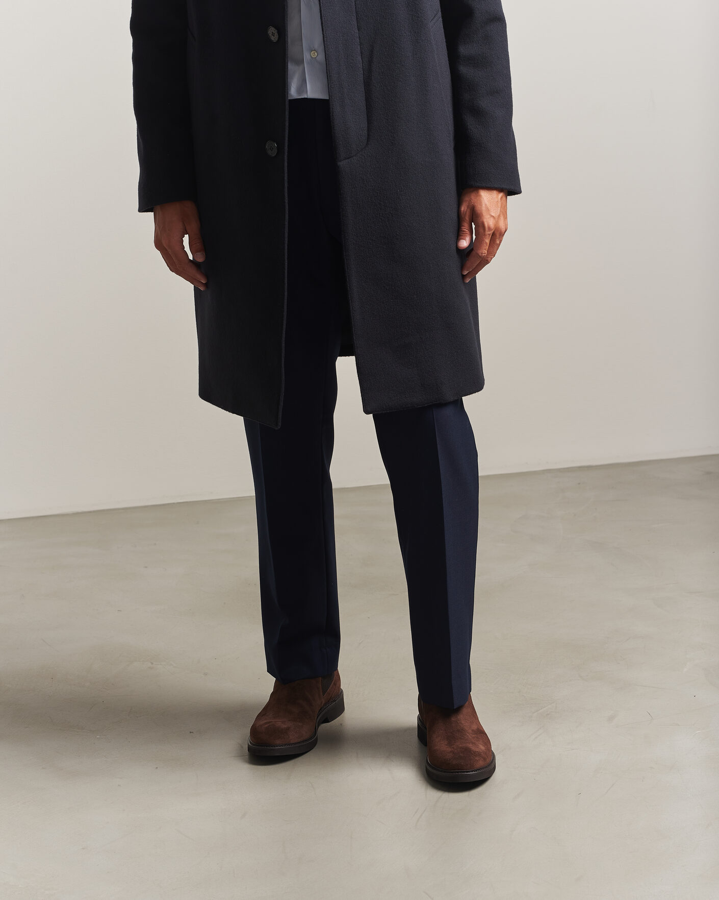 Heren | Laarzen | Canali | Chelsea Boots Dark Brown Suede