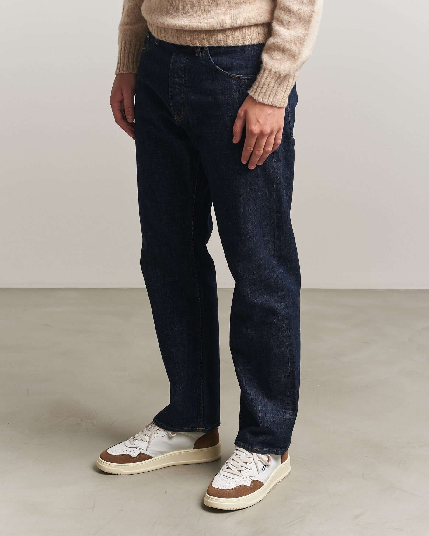 Heren | Sneakers | Autry | Medalist Low Soft Leather/Suede Sneaker White/Tabacco