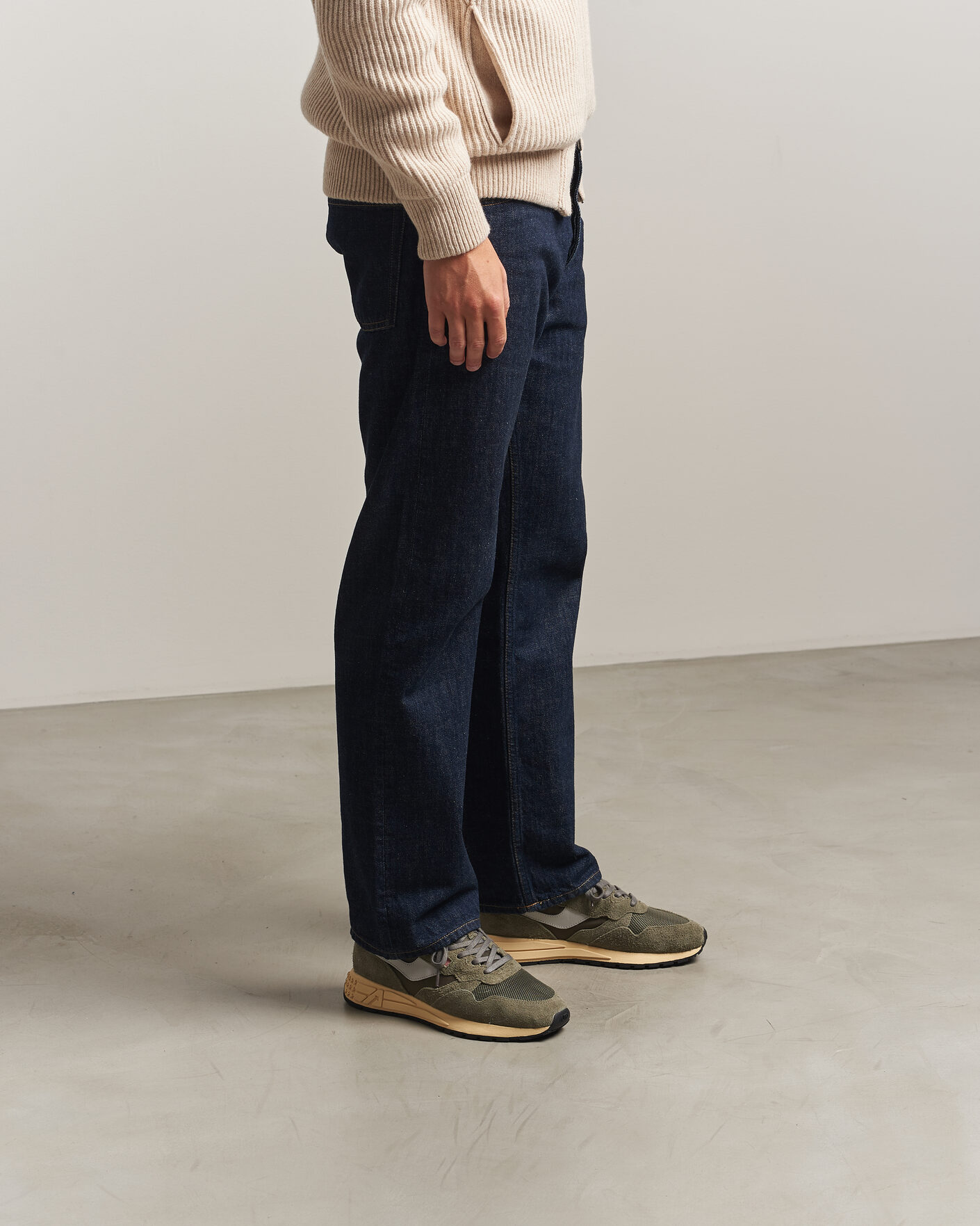 Homme | Baskets | Autry | Reelwind Running Sneaker Olive Night/Grey