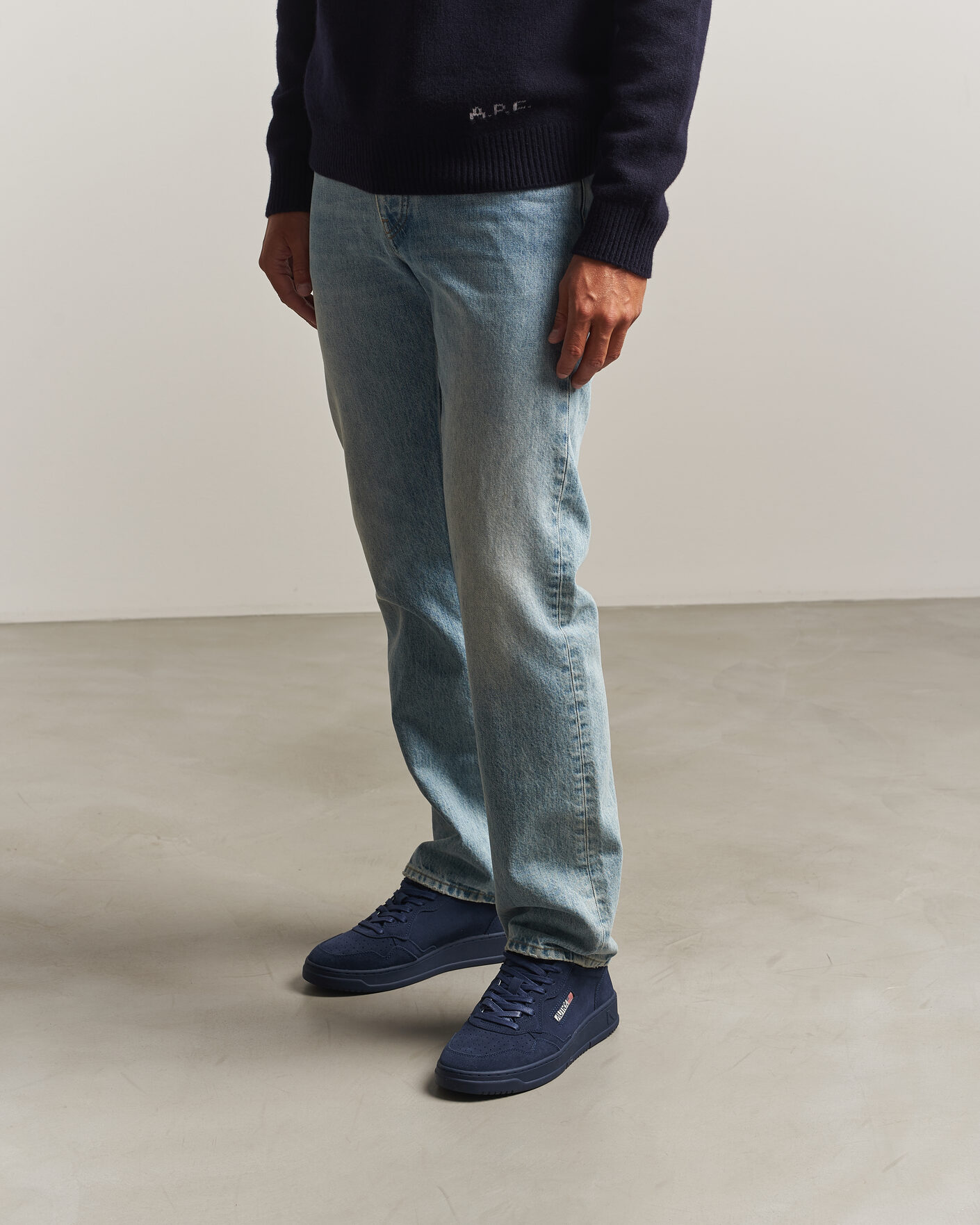 Homme | Baskets | Autry | Medalist Low Suede Sneaker Navy