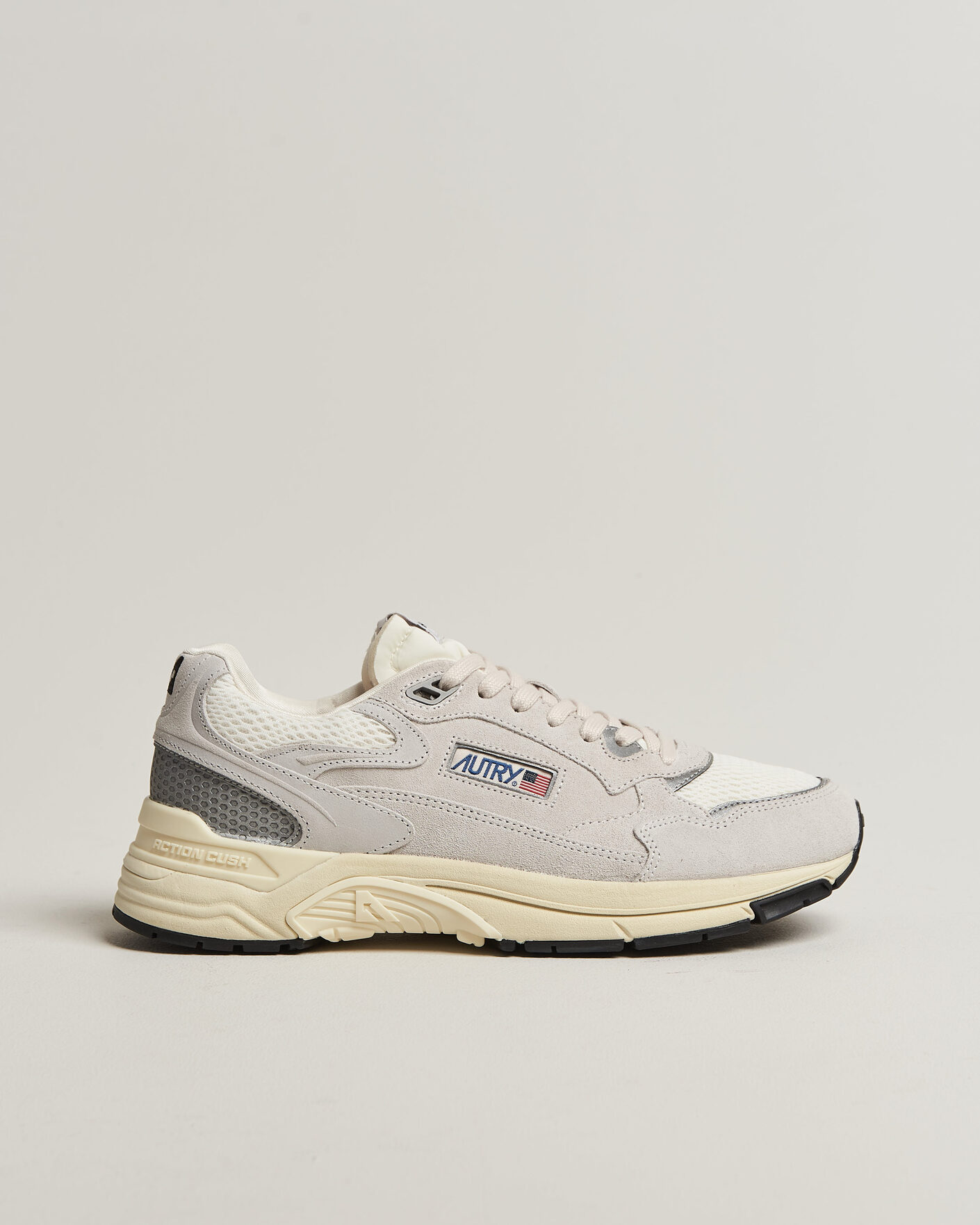 Heren | Sneakers | Autry | Hyperway Low Suede Running Sneaker Light Grey