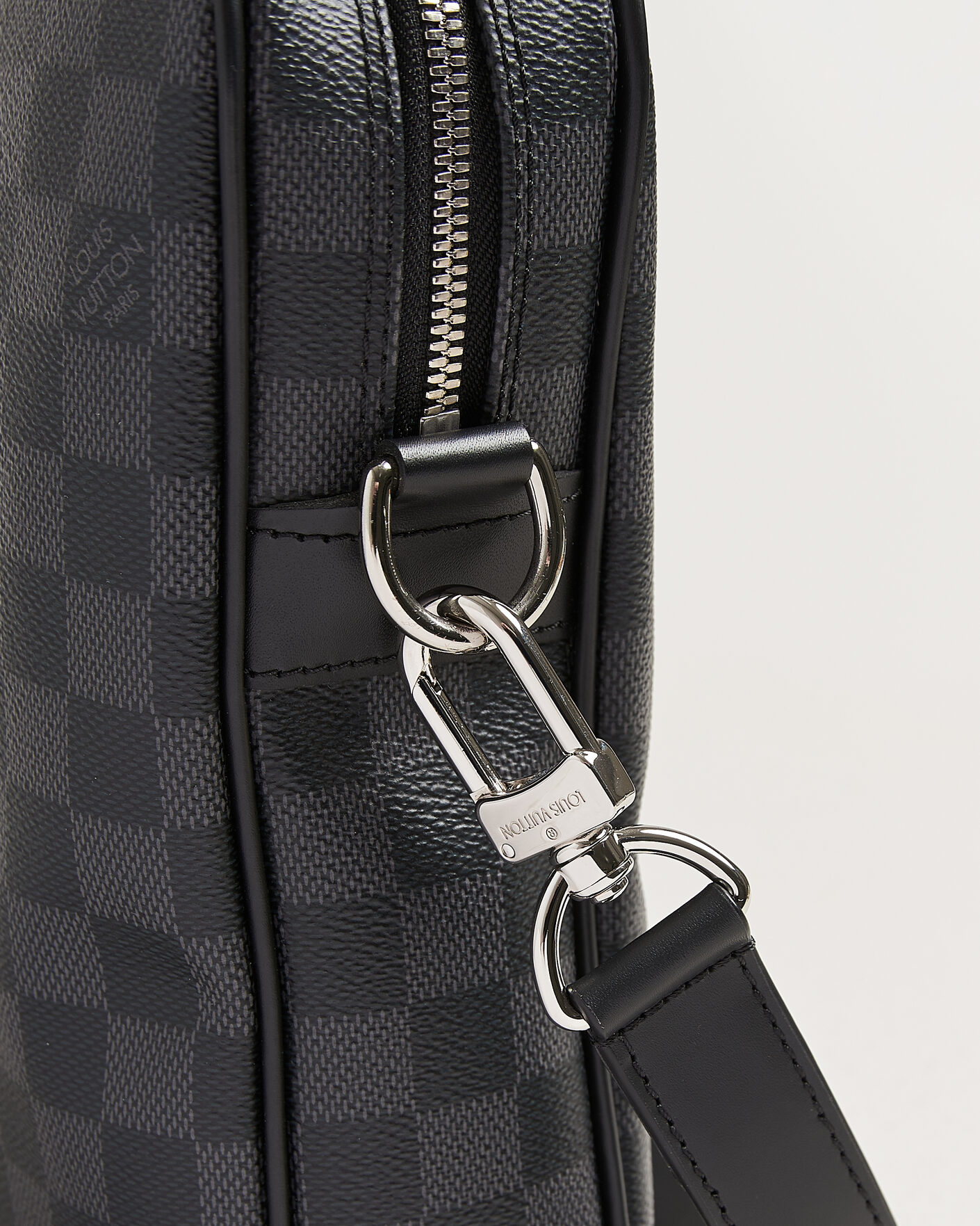 Heren | Pre-Owned & Vintage Bags | Louis Vuitton Pre-Owned | Porte Documents Damier Graphite