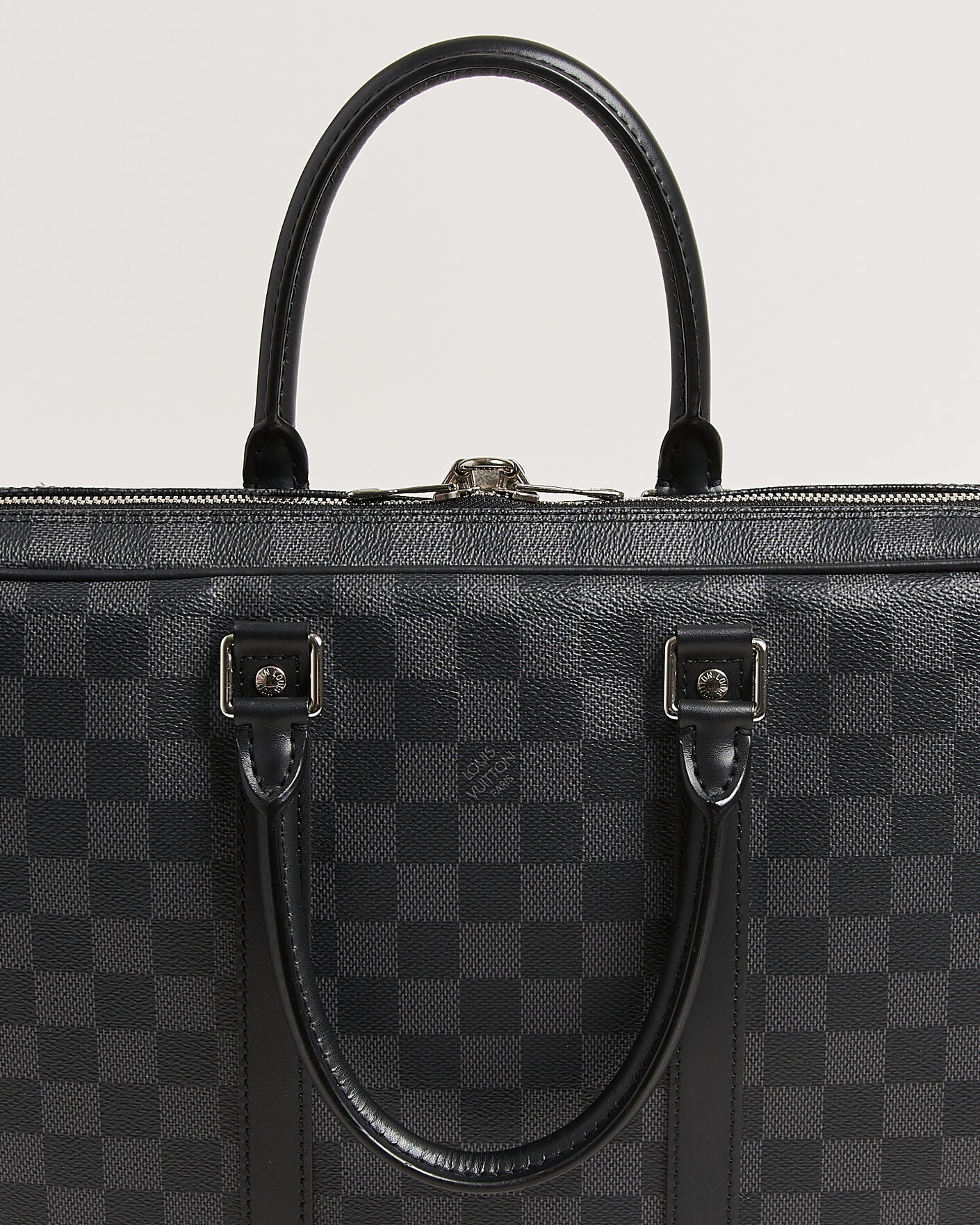 Heren | Pre-Owned & Vintage Bags | Louis Vuitton Pre-Owned | Porte Documents Damier Graphite