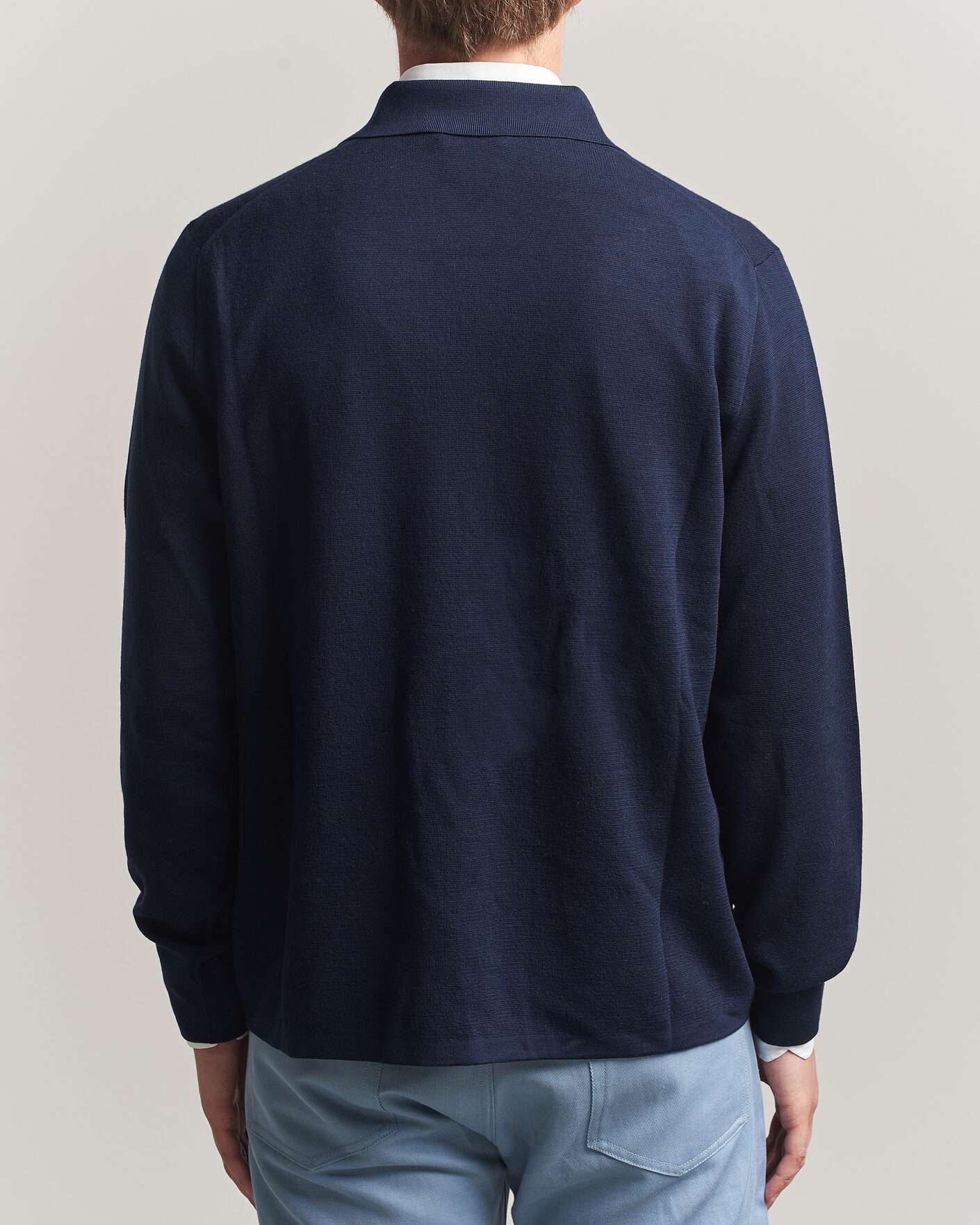 Heren | Truien | Ralph Lauren Purple Label | Milano Stich Cardigan Racing Navy