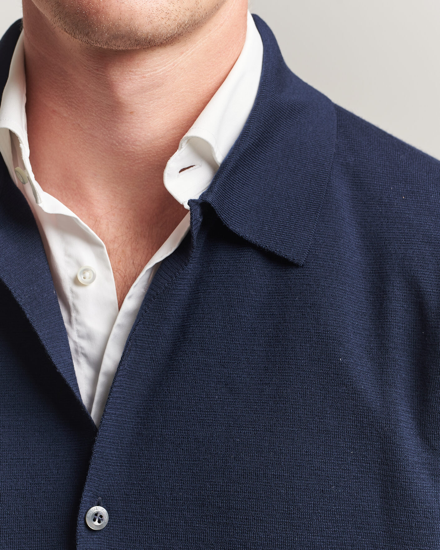 Heren | Truien | Ralph Lauren Purple Label | Milano Stich Cardigan Racing Navy