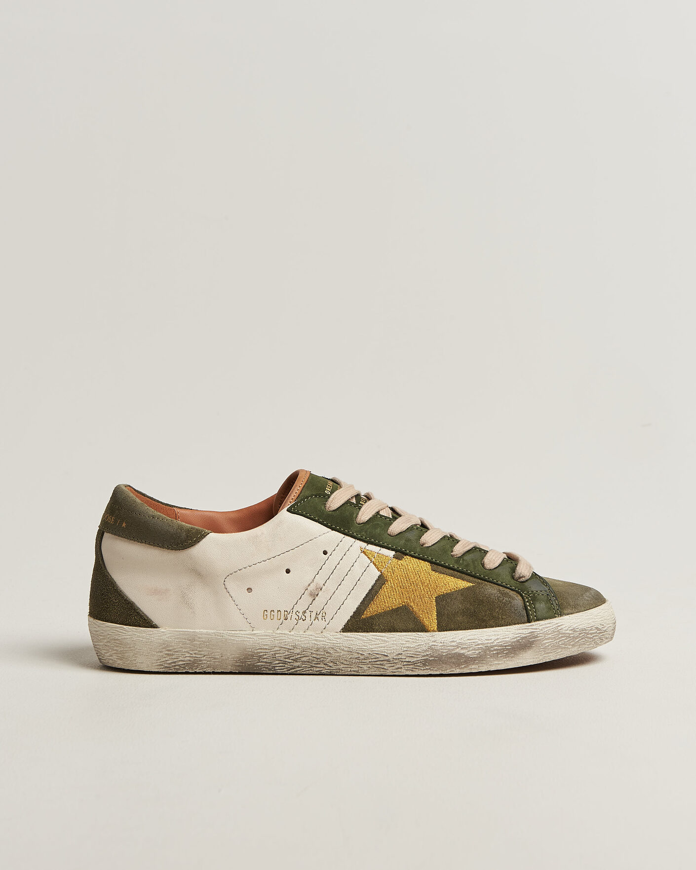 Homme | Baskets | Golden Goose | Super-Star Sneakers Cream/Olive