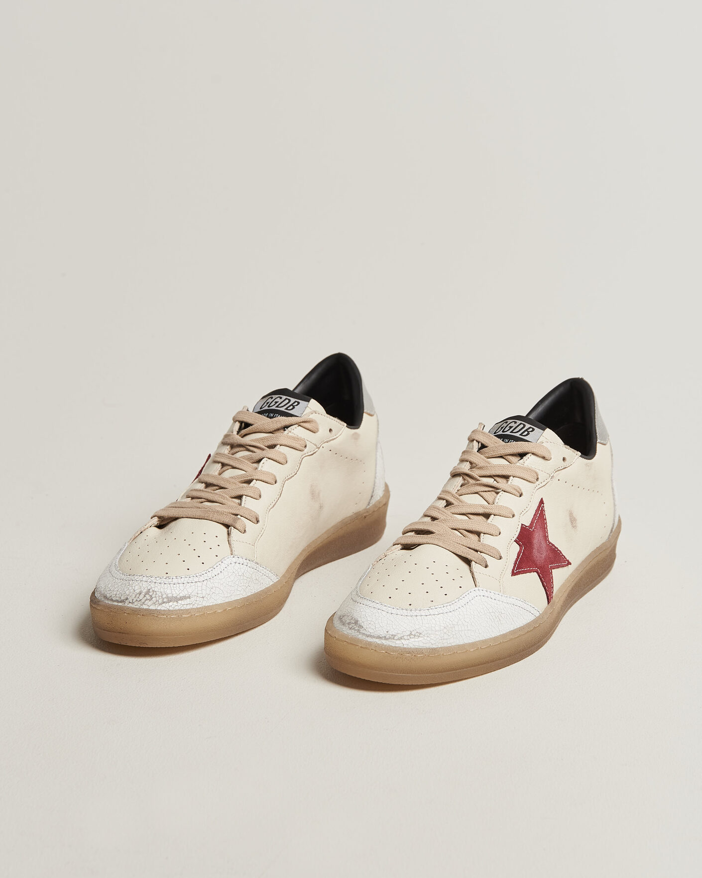Heren | Sneakers | Golden Goose | Ball Star Sneakers White/Red