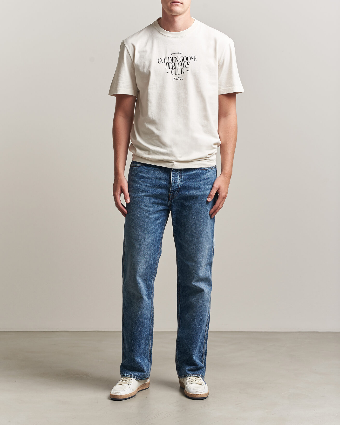 Homme | T-shirts | Golden Goose | Journey Print T-Shirt Heritage White