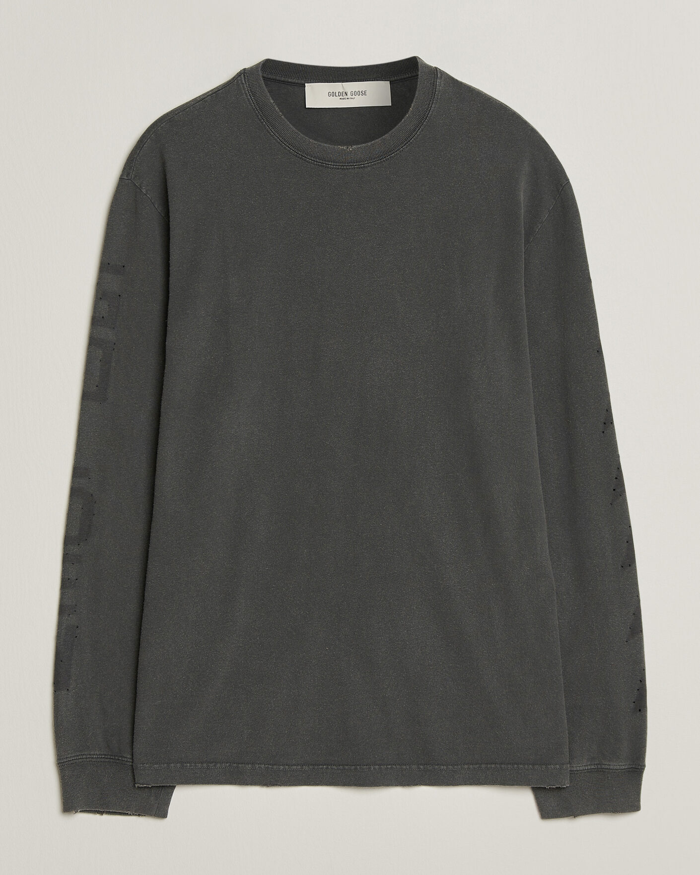 Heren | Truien | Golden Goose | Long Sleeve Garment Dyed T-Shirt Anthracite