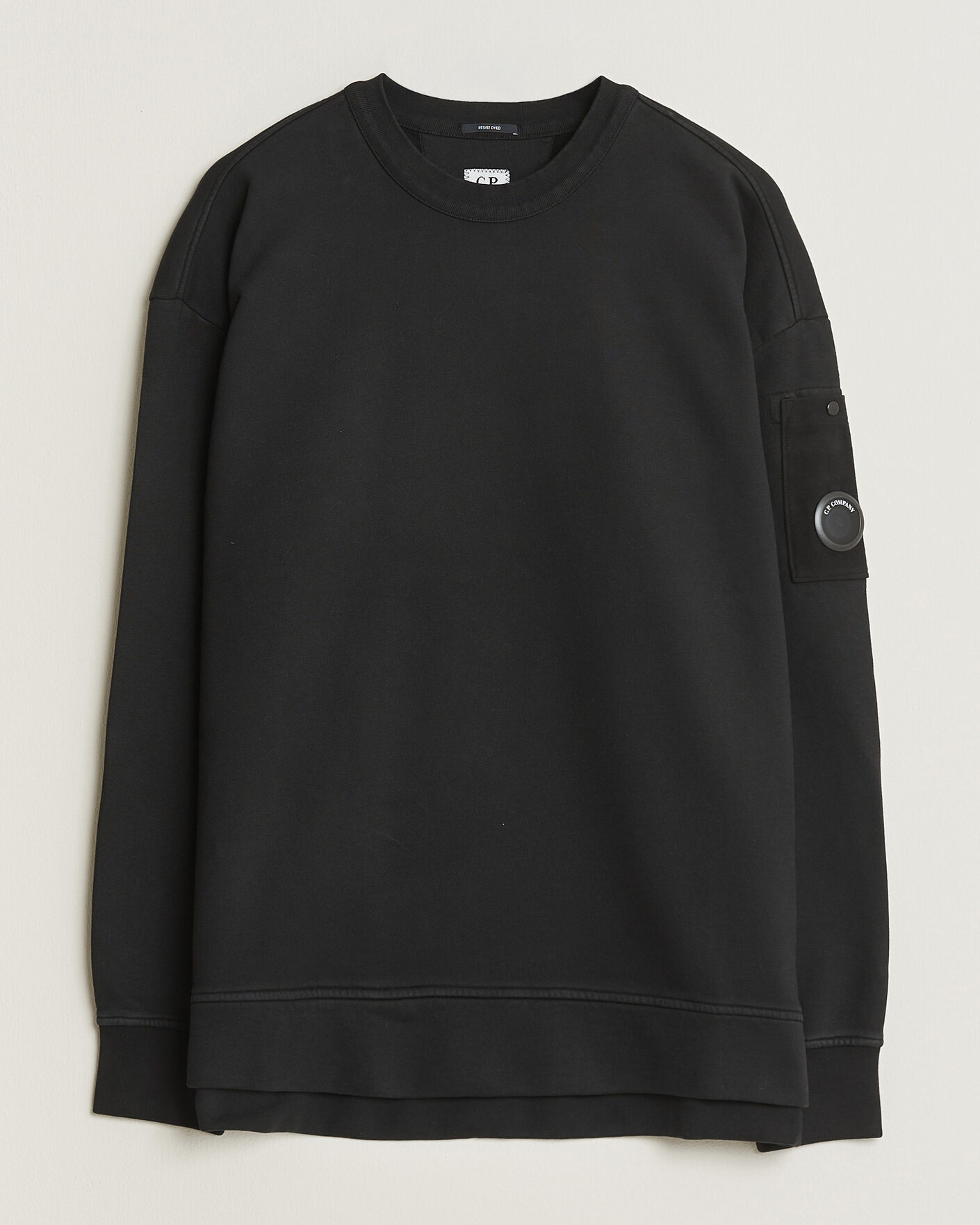 Homme | Pulls Et Tricots | C.P. Company | Brushed Emerized Fleece Lens Sweatshirt Black