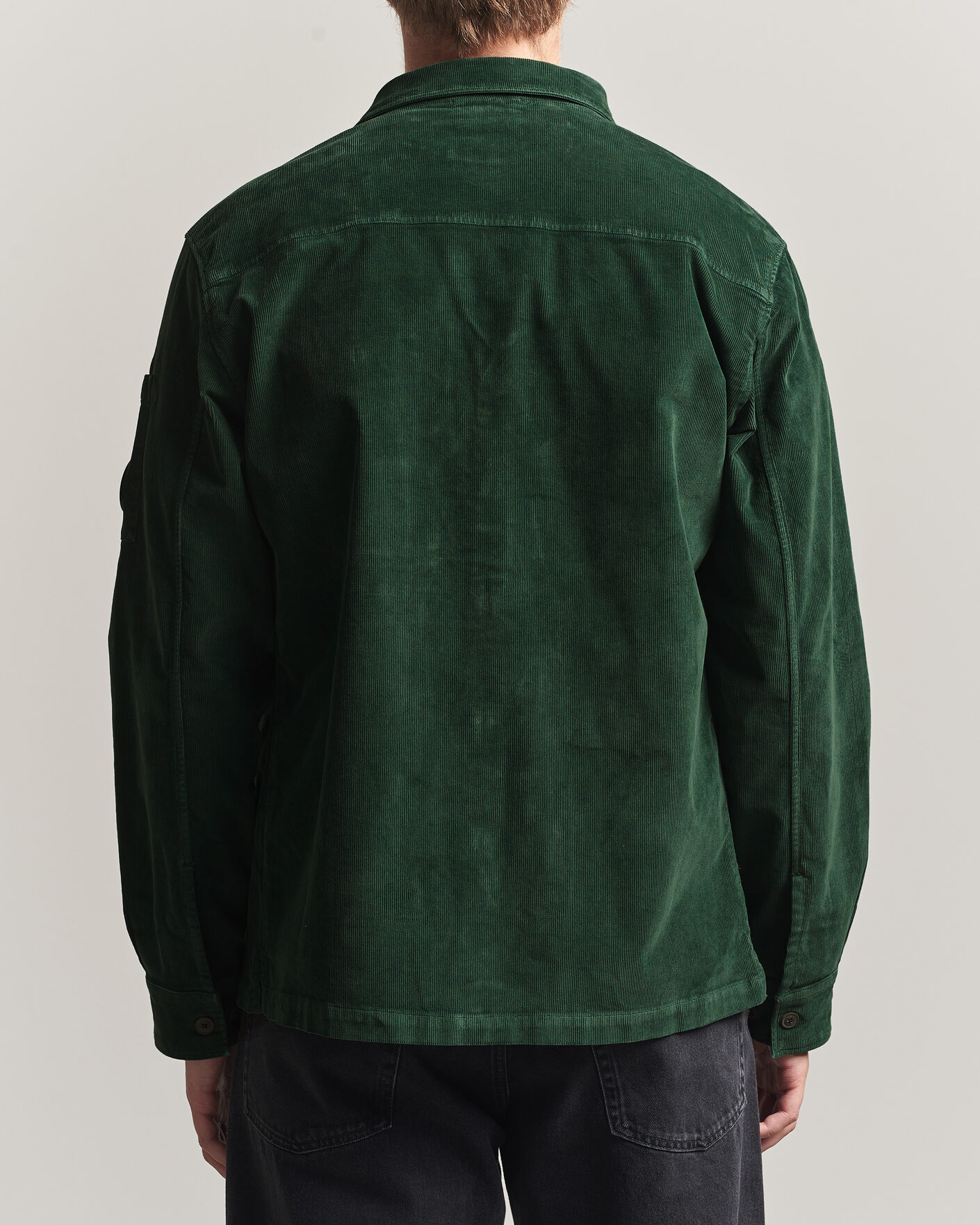 Heren | Overhemden | C.P. Company | Corduroy Lens Overshirt Emerald Green