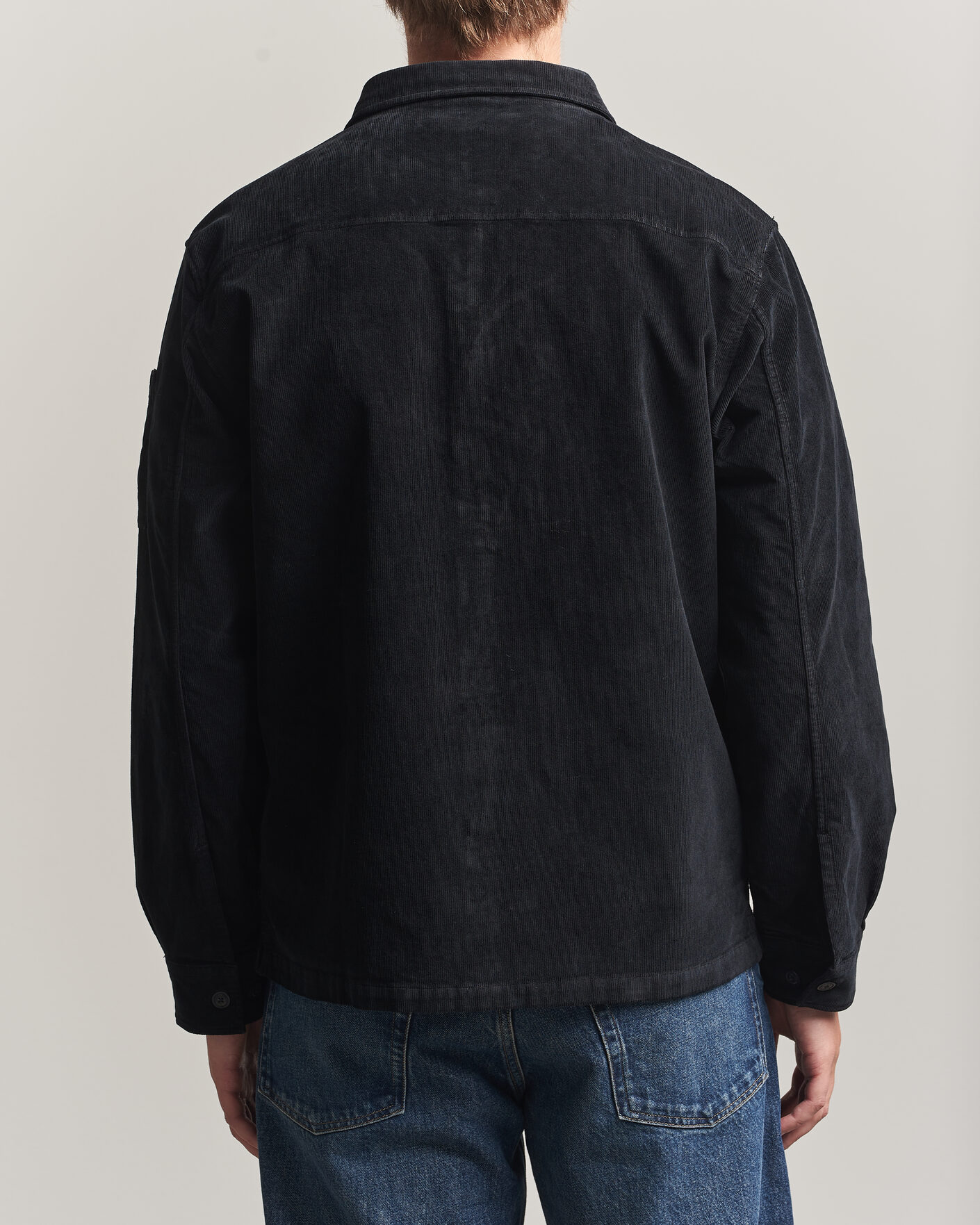Heren | Overhemden | C.P. Company | Corduroy Lens Overshirt Black