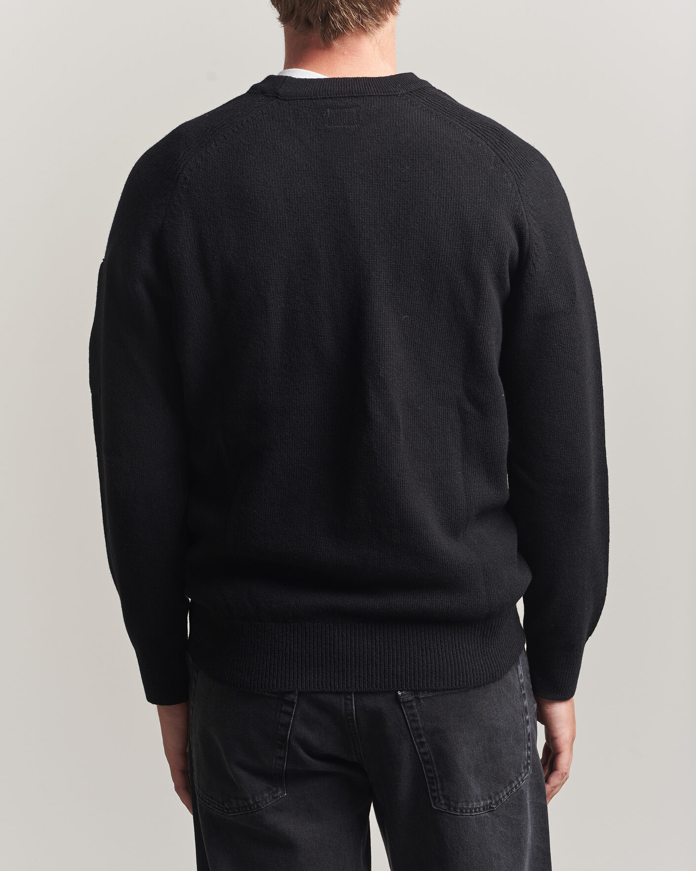 Heren | Truien | C.P. Company | Knitted Lambswool Crew Neck Black