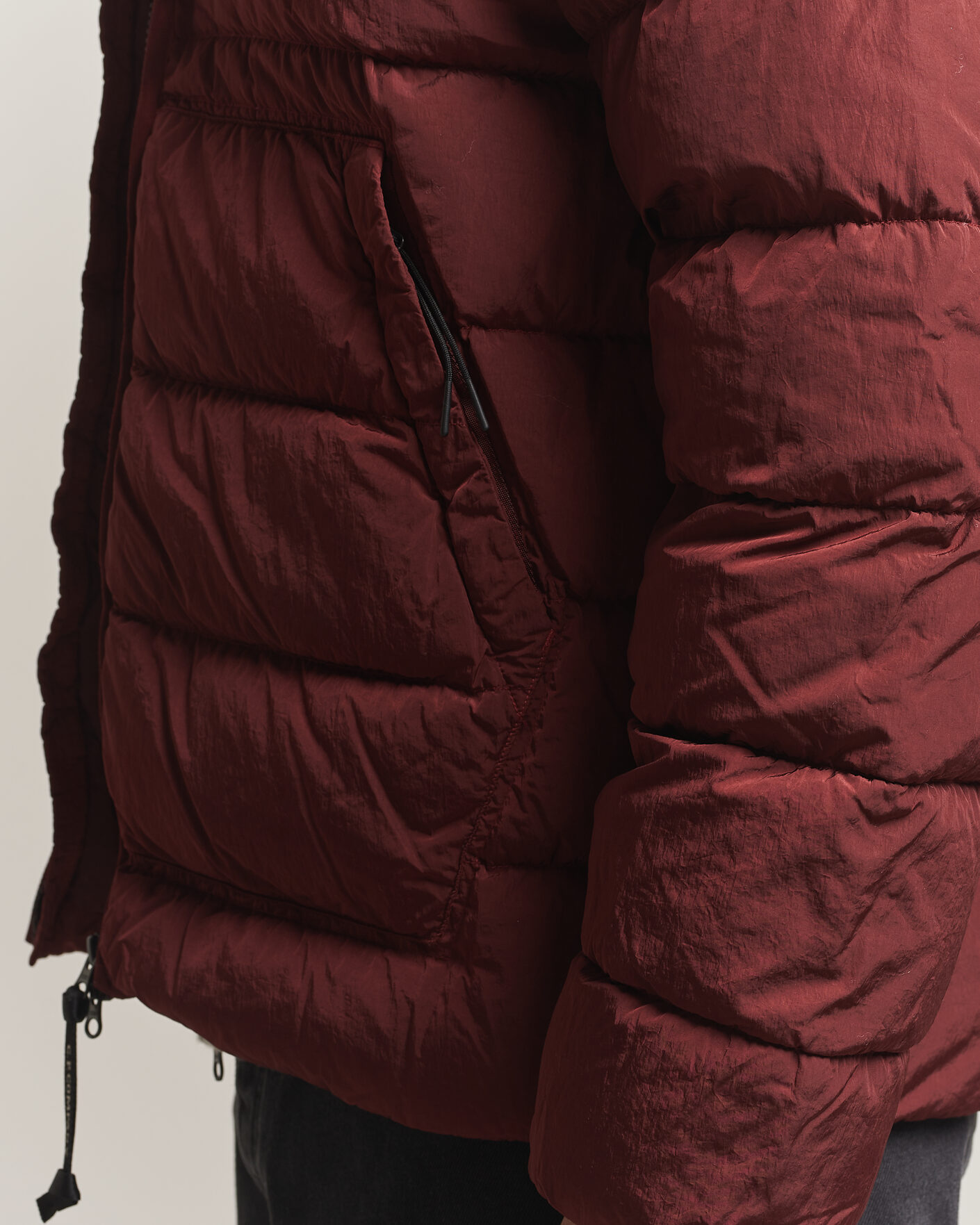 Heren | Jassen | C.P. Company | Chrome-R Goggle Down Jacket Burgundy