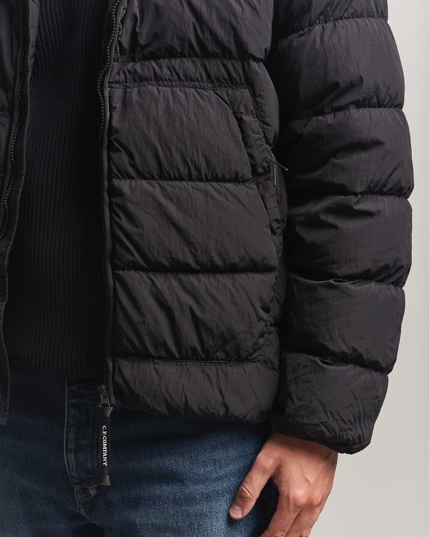 Homme | Manteaux Et Vestes | C.P. Company | Chrome-R Goggle Down Jacket Black
