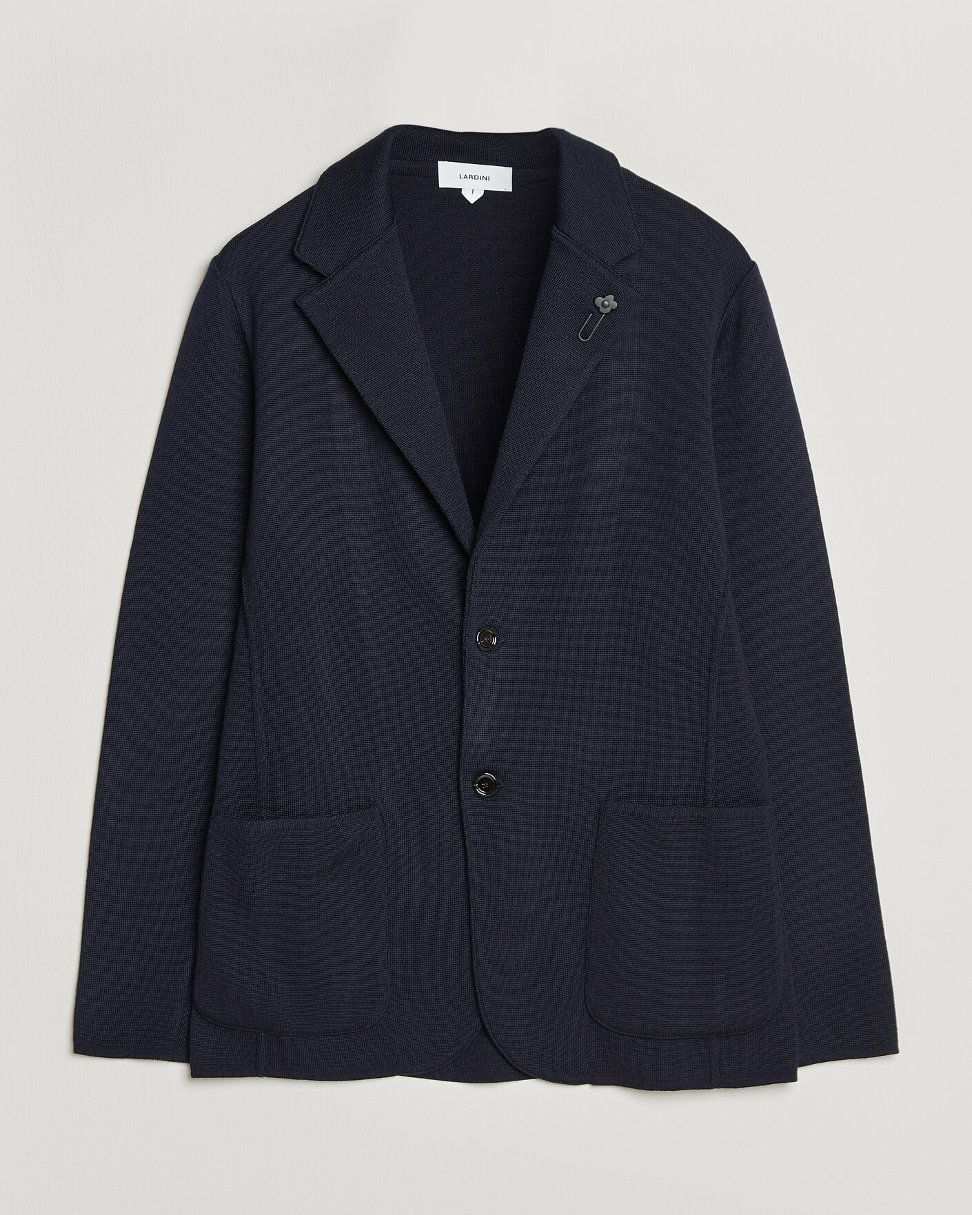  | Nieuw in de winkel | Lardini | Knitted Wool Blazer Navy