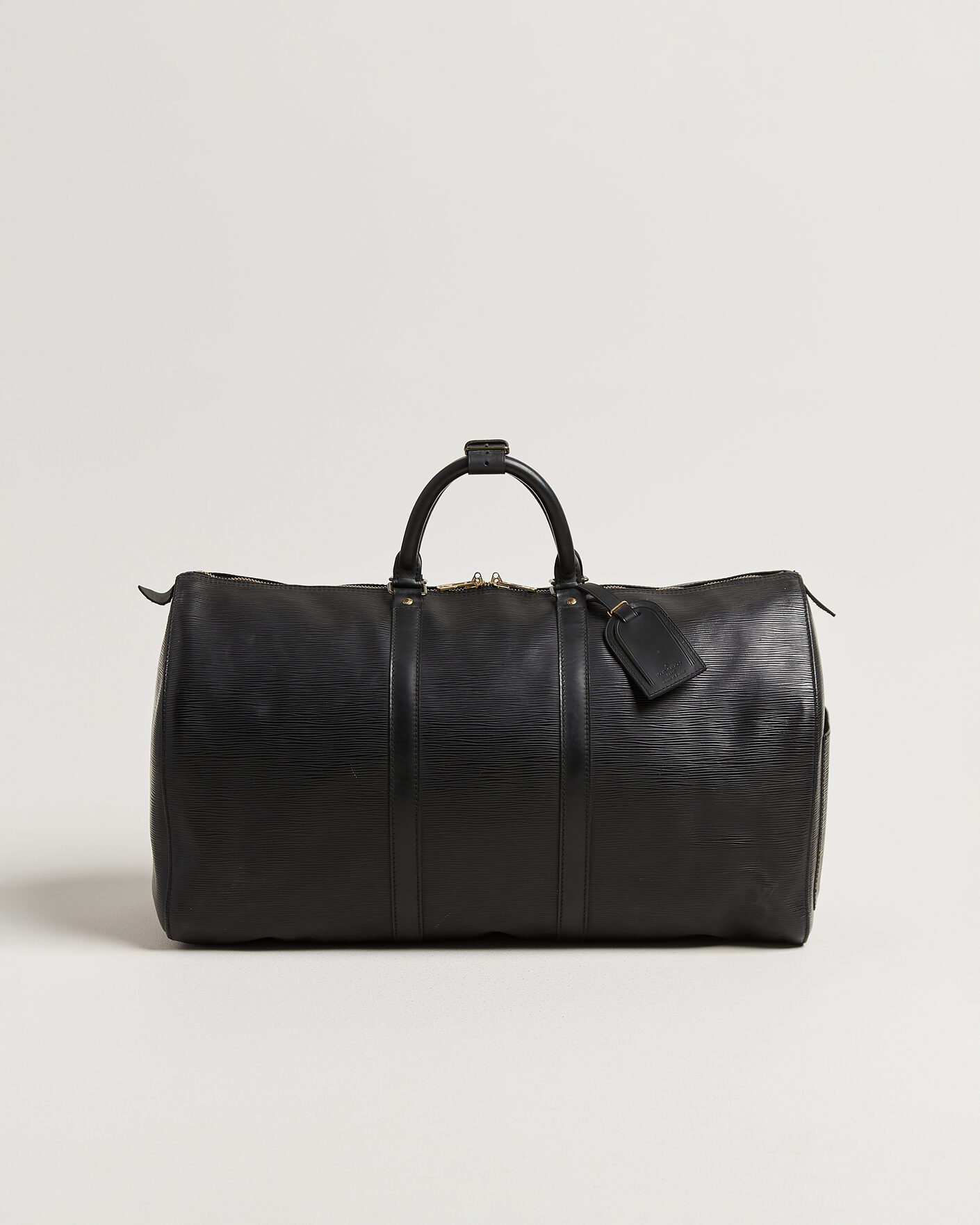 Homme | Louis Vuitton Pre-Owned Keepall 50 Epi Leather Black | Louis Vuitton Pre-Owned | Keepall 50 Epi Leather Black