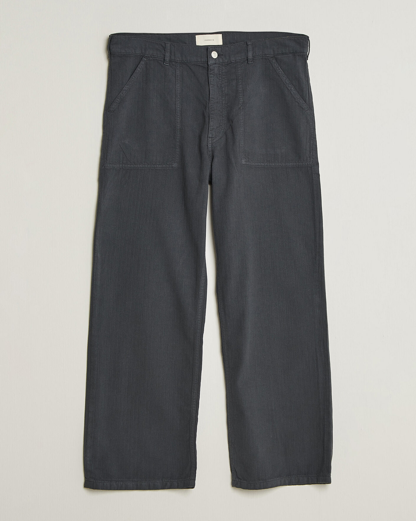 Heren | Broeken | Jeanerica | Genua Worker Chino Chevron Anthracite