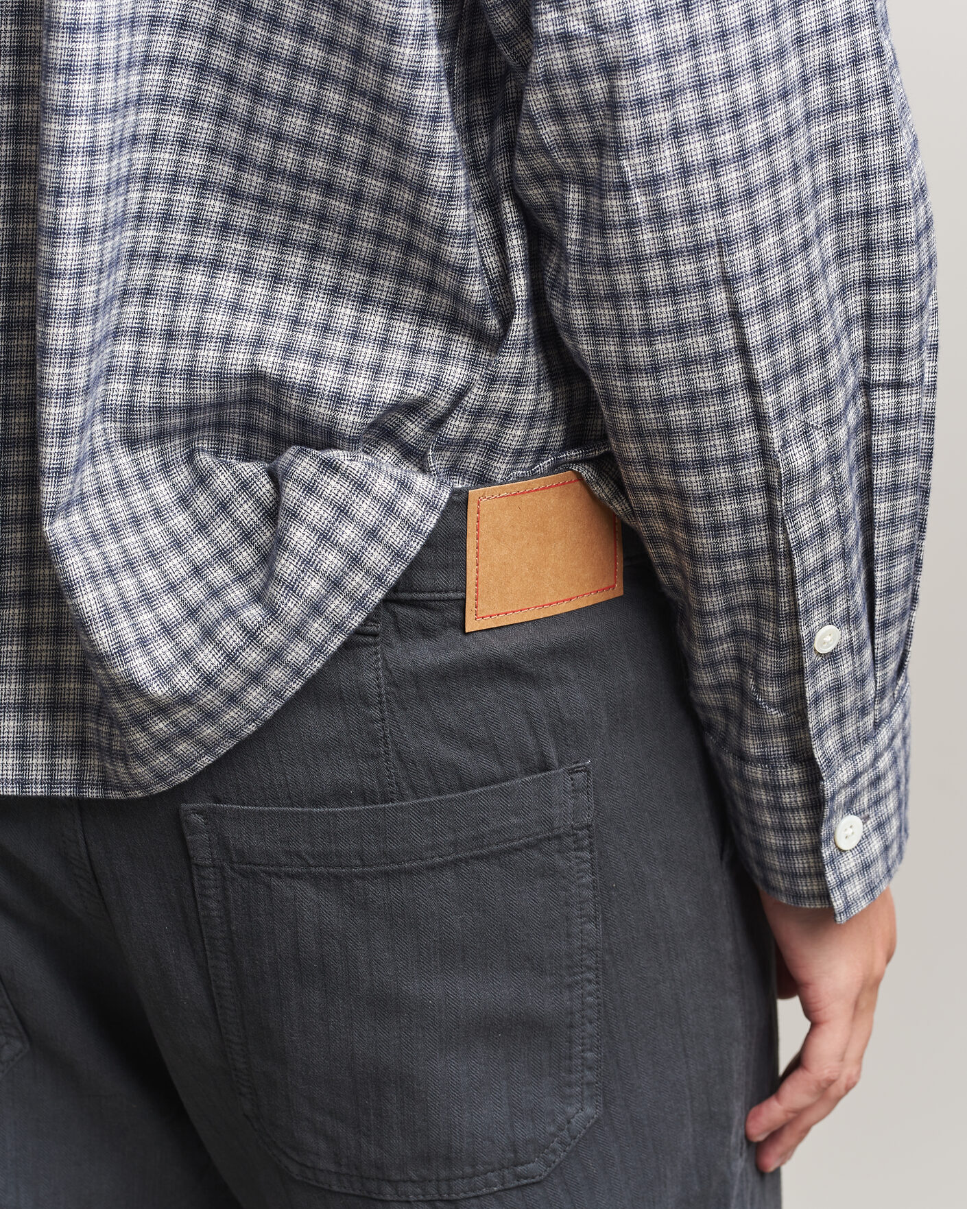 Heren | Broeken | Jeanerica | Genua Worker Chino Chevron Anthracite