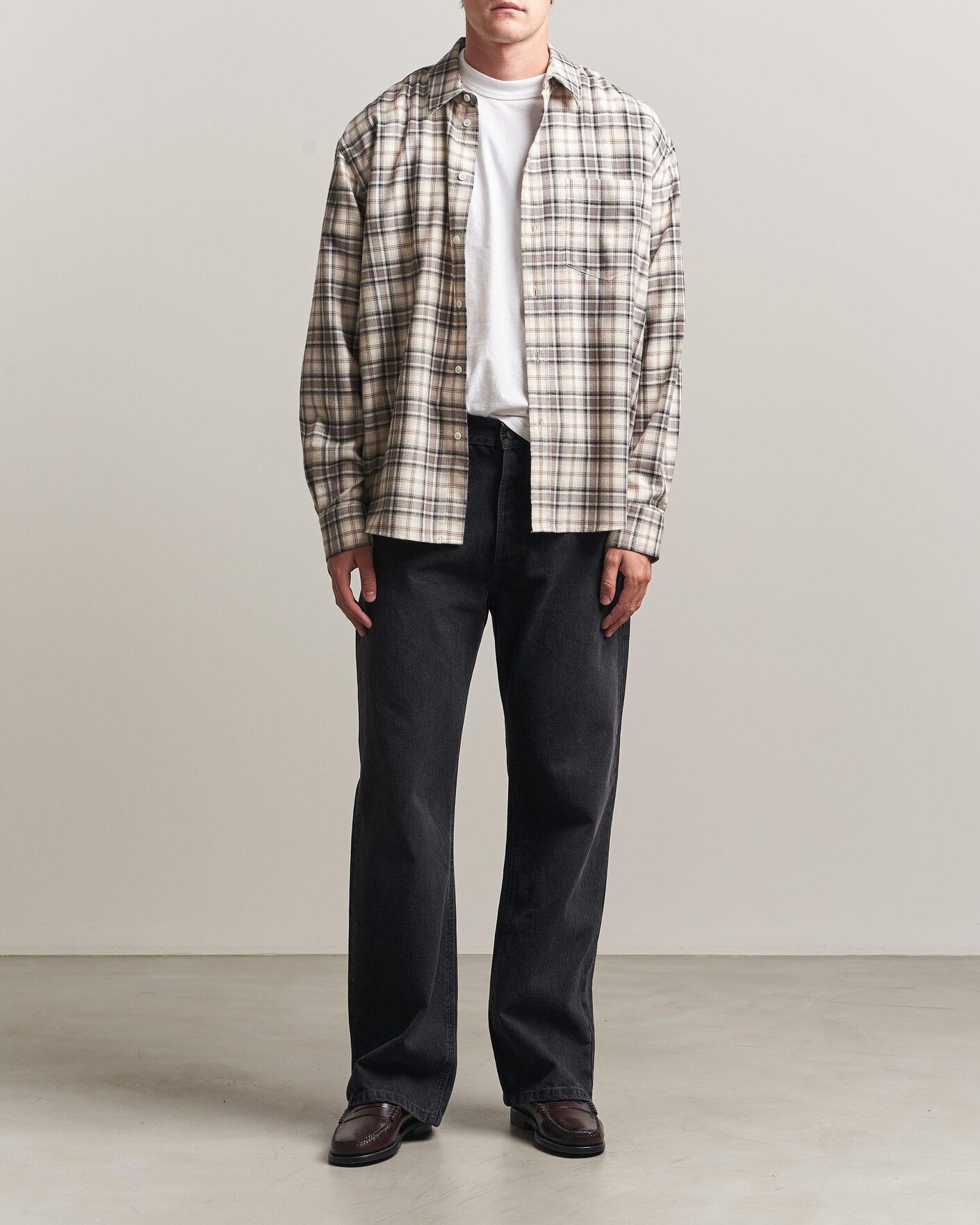 Heren | Overhemden | Jeanerica | Byron Checked Flannel Shirt Brown