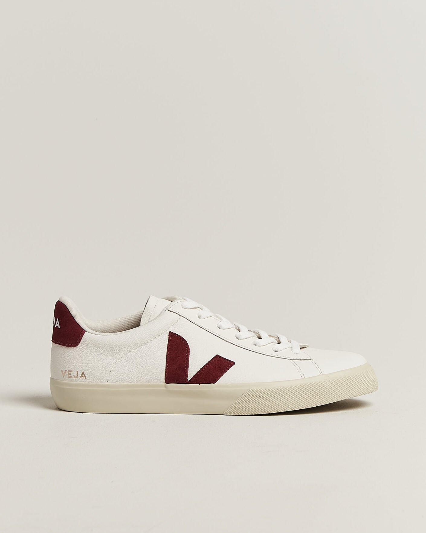 Heren | Sneakers | Veja | Campo Sneaker White/Grenat